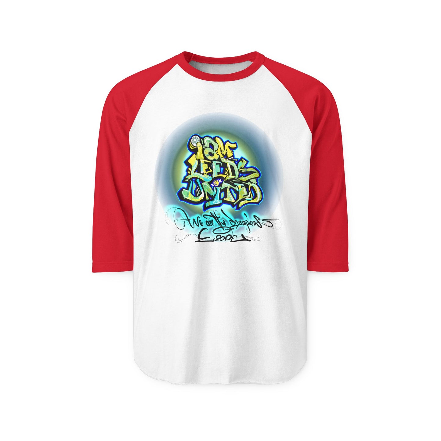 Leeds United Graffiti-Inspired Unisex Raglan Shirt: Legend Cooper Edition