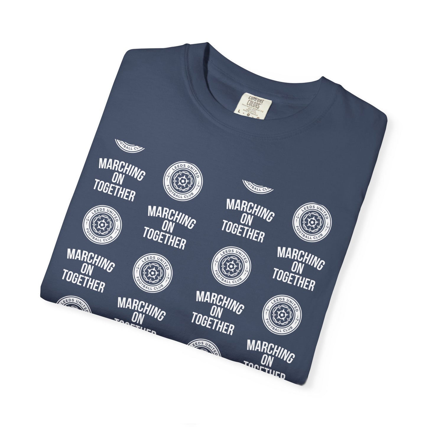 LUFC News Graphic Tee Garment-Dyed Unisex T-Shirt