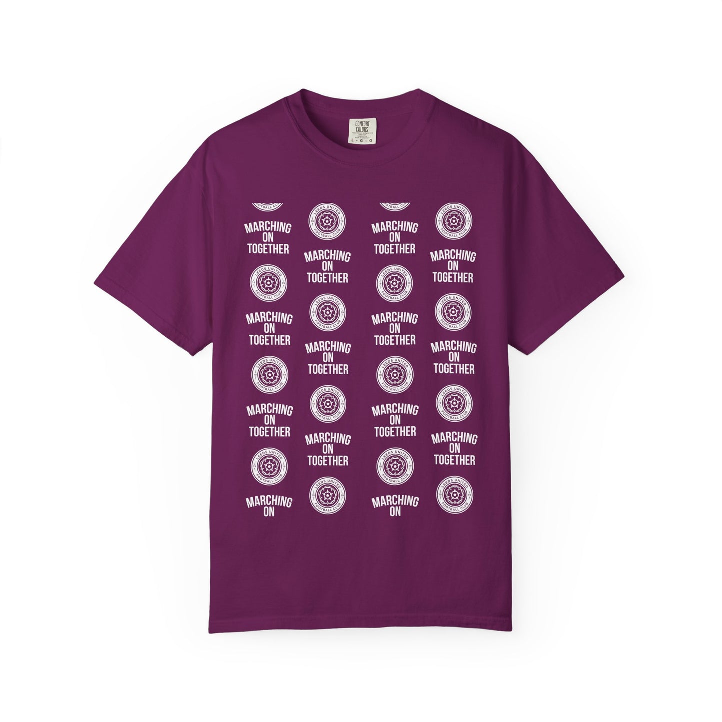 LUFC News Graphic Tee Garment-Dyed Unisex T-Shirt