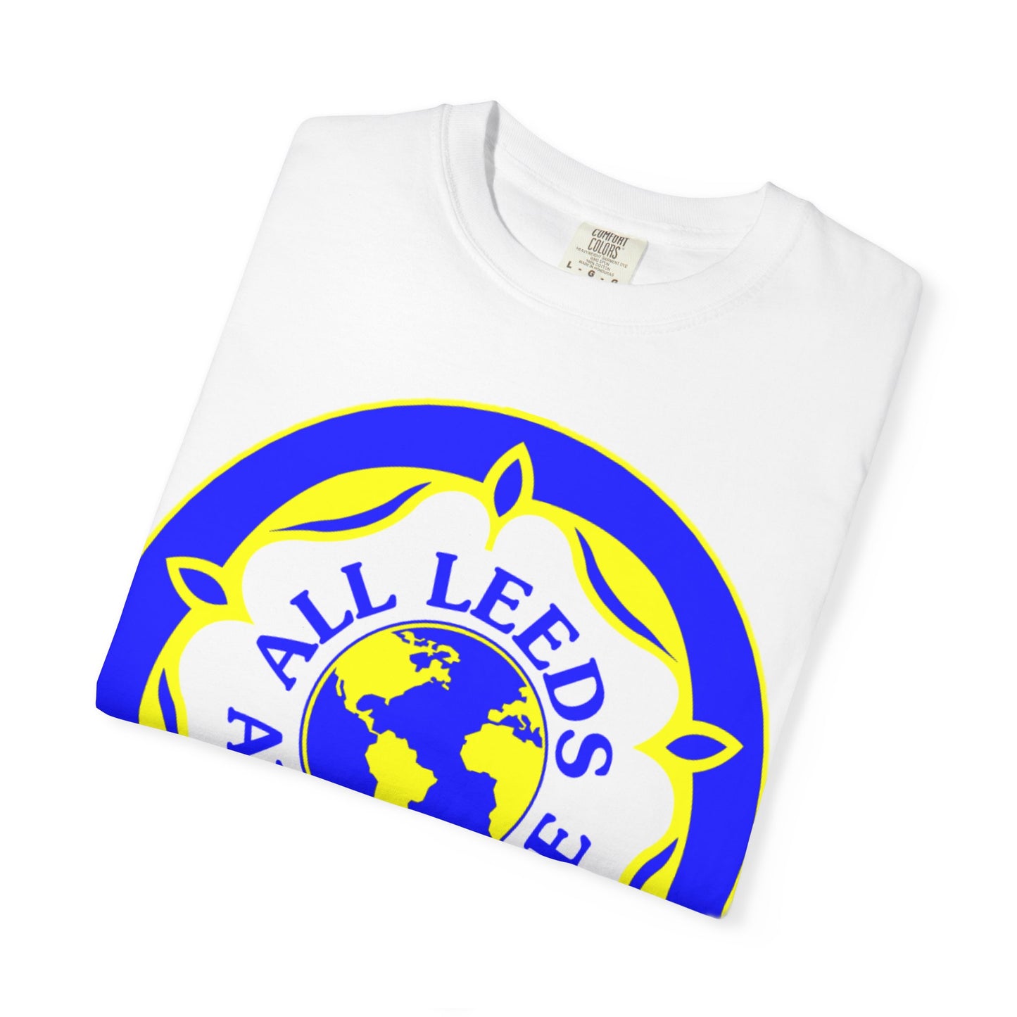 LUFC “All Leeds Aren’t We” Globe Tee: Unisex Supporters Edition