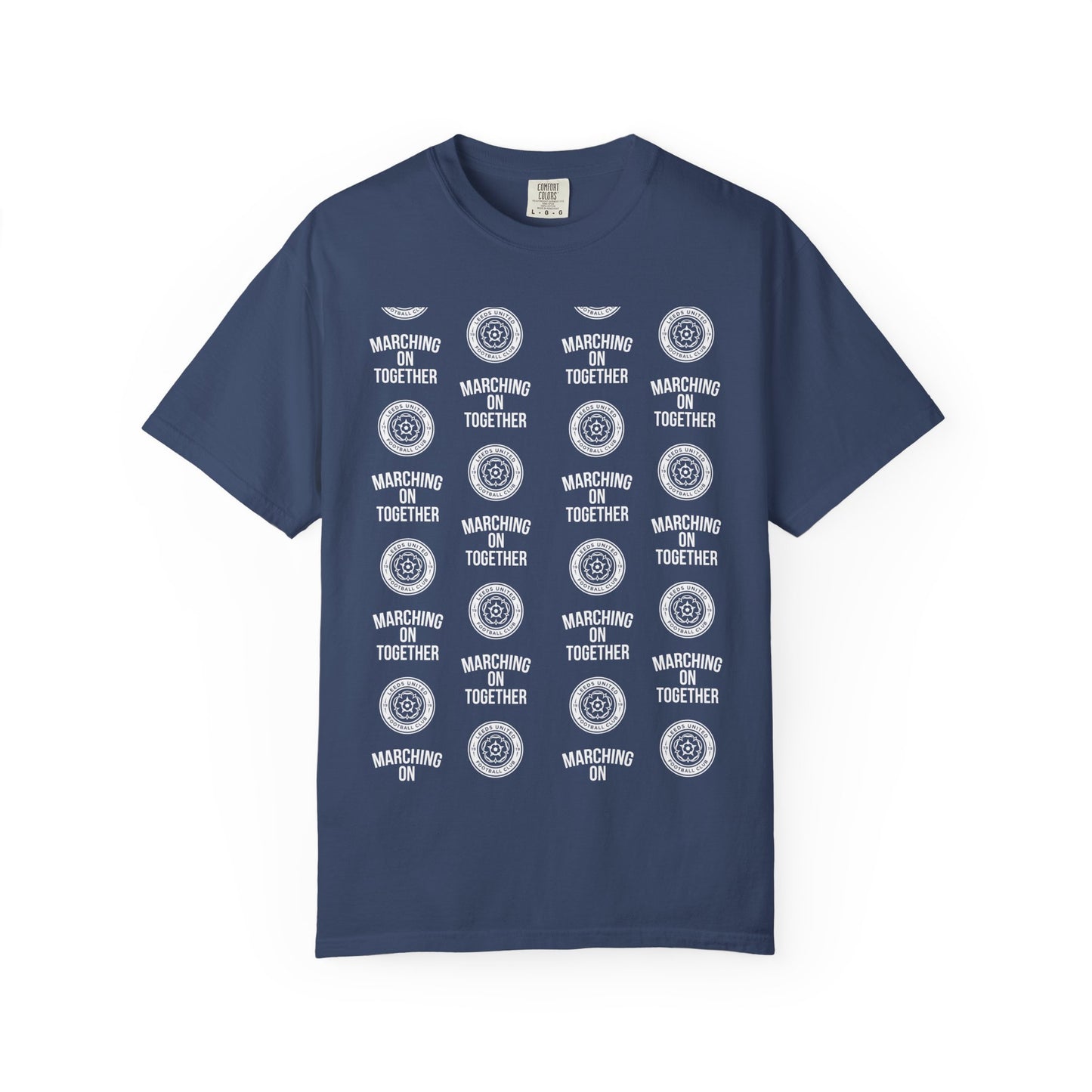 LUFC News Graphic Tee Garment-Dyed Unisex T-Shirt