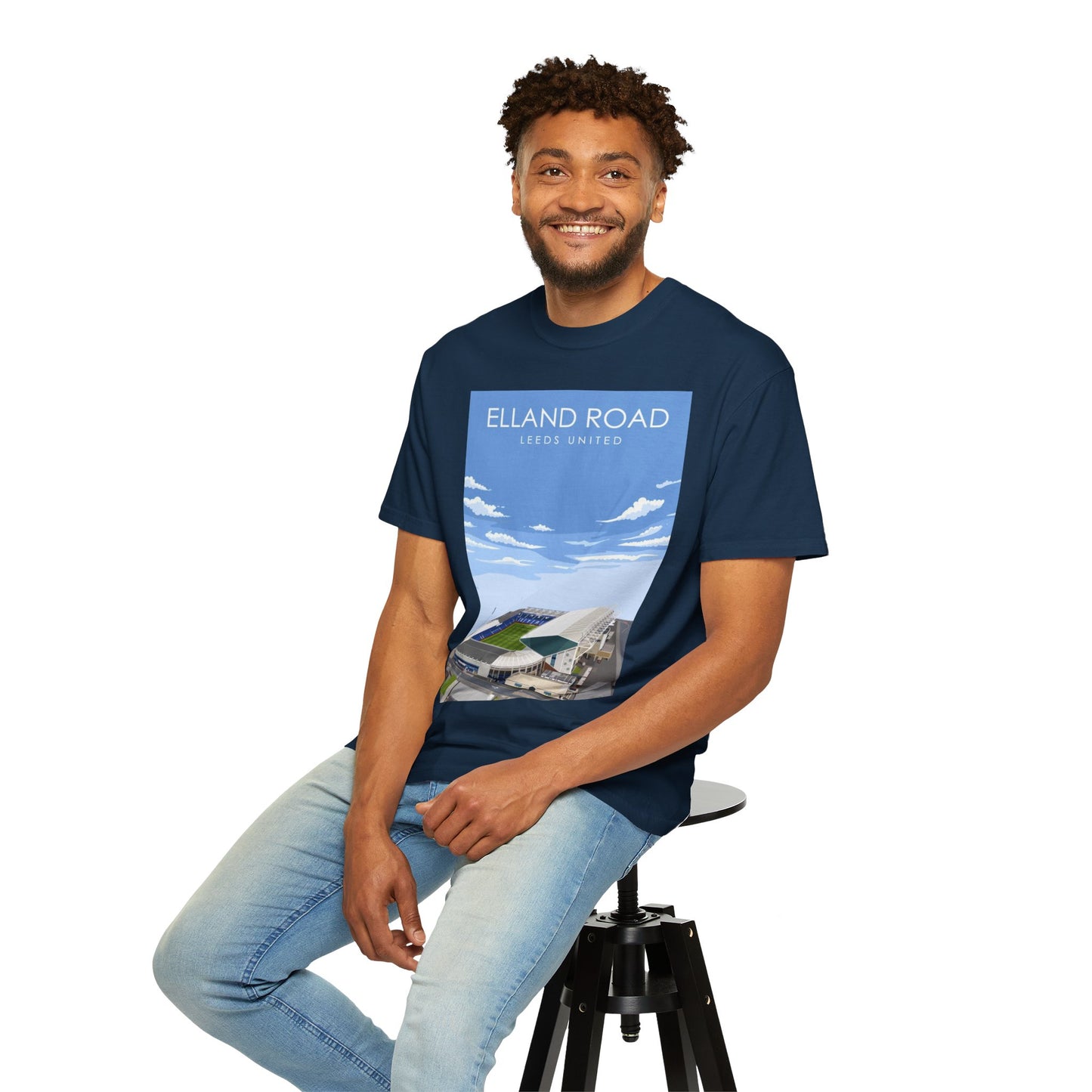 LUFC News Graphic Tee | Garment-Dyed Unisex T-Shirt