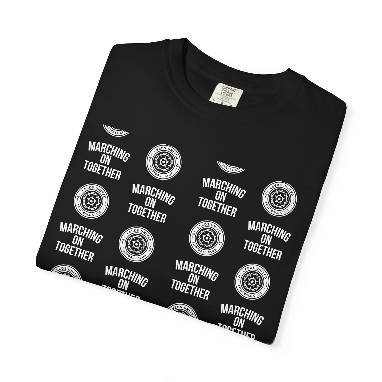 LUFC News Graphic Tee Garment-Dyed Unisex T-Shirt