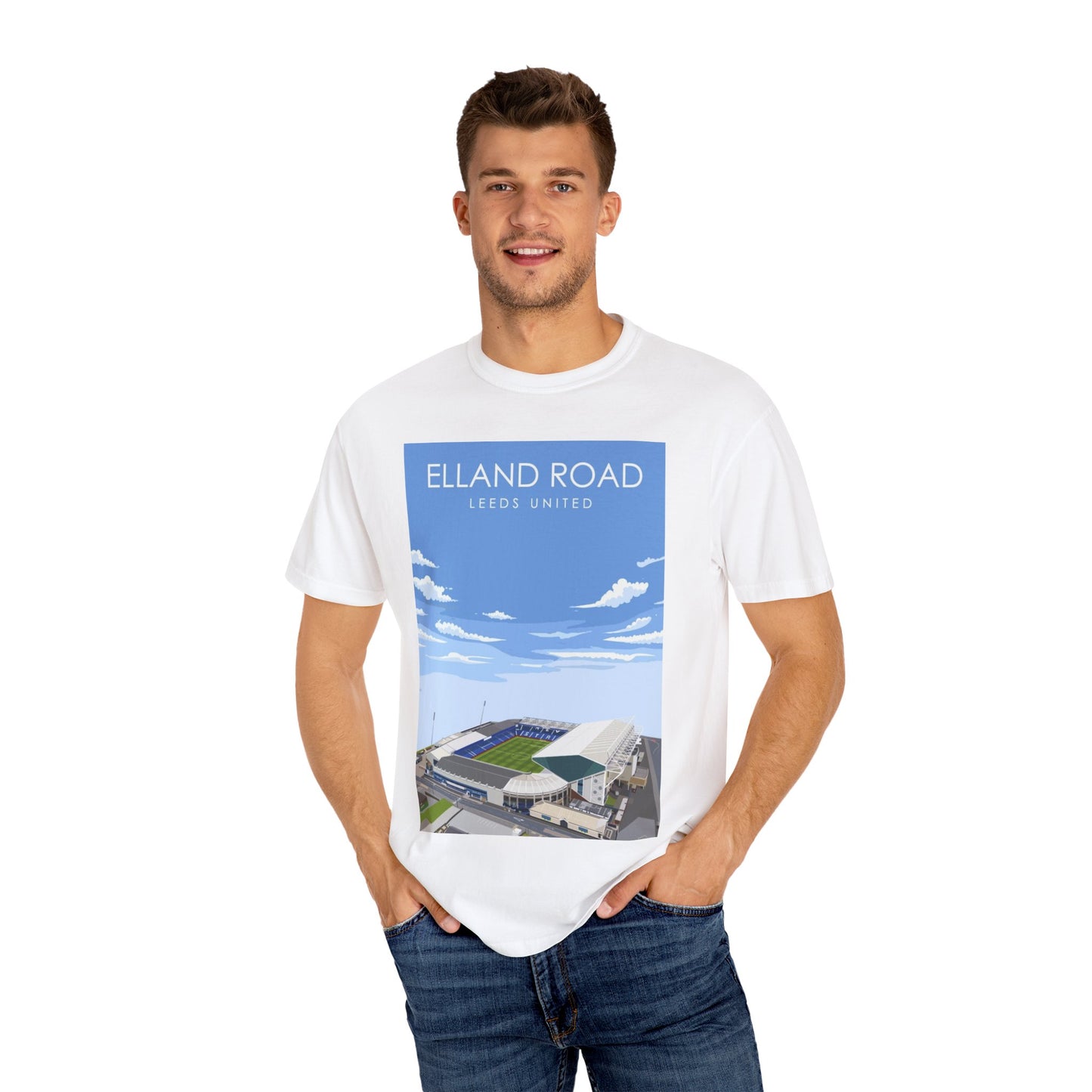 LUFC News Graphic Tee | Garment-Dyed Unisex T-Shirt
