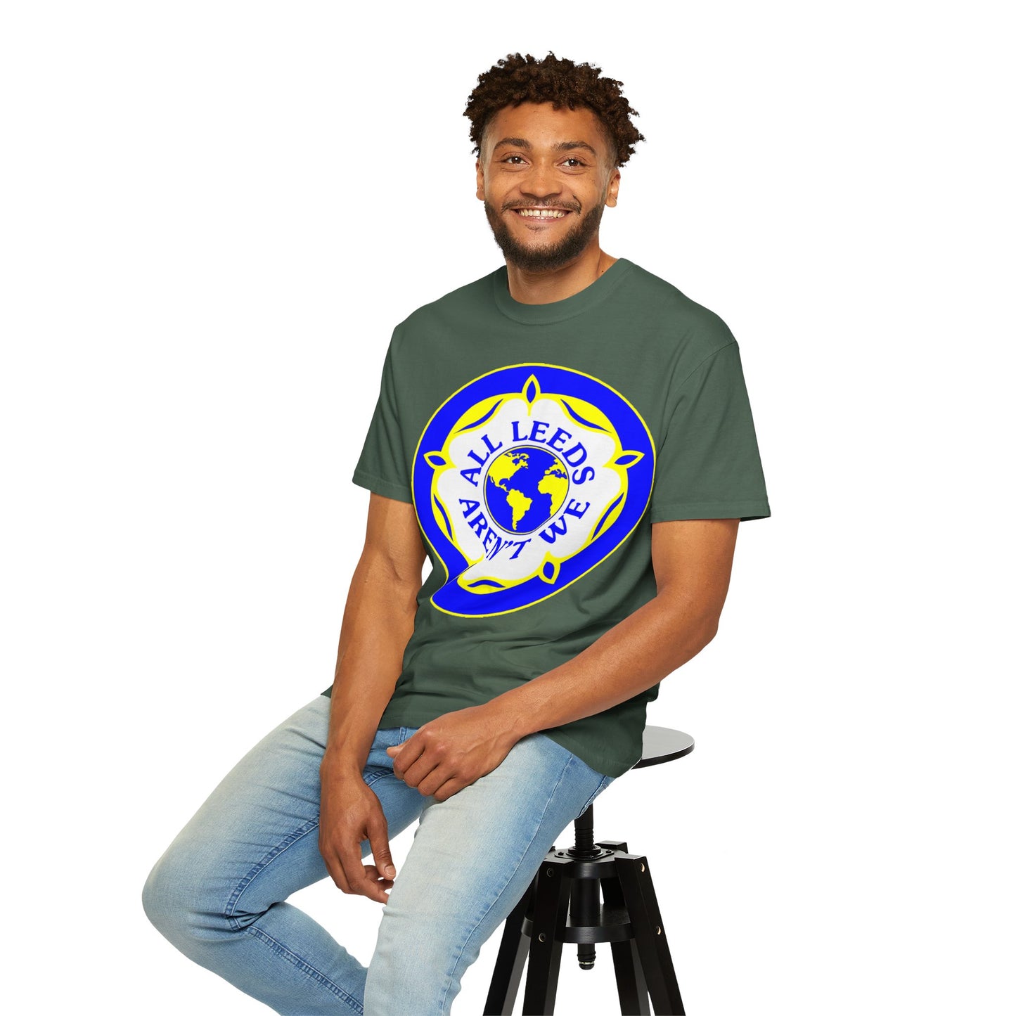 LUFC “All Leeds Aren’t We” Globe Tee: Unisex Supporters Edition