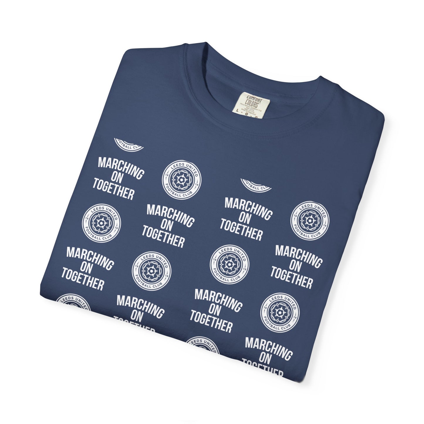 LUFC News Graphic Tee Garment-Dyed Unisex T-Shirt