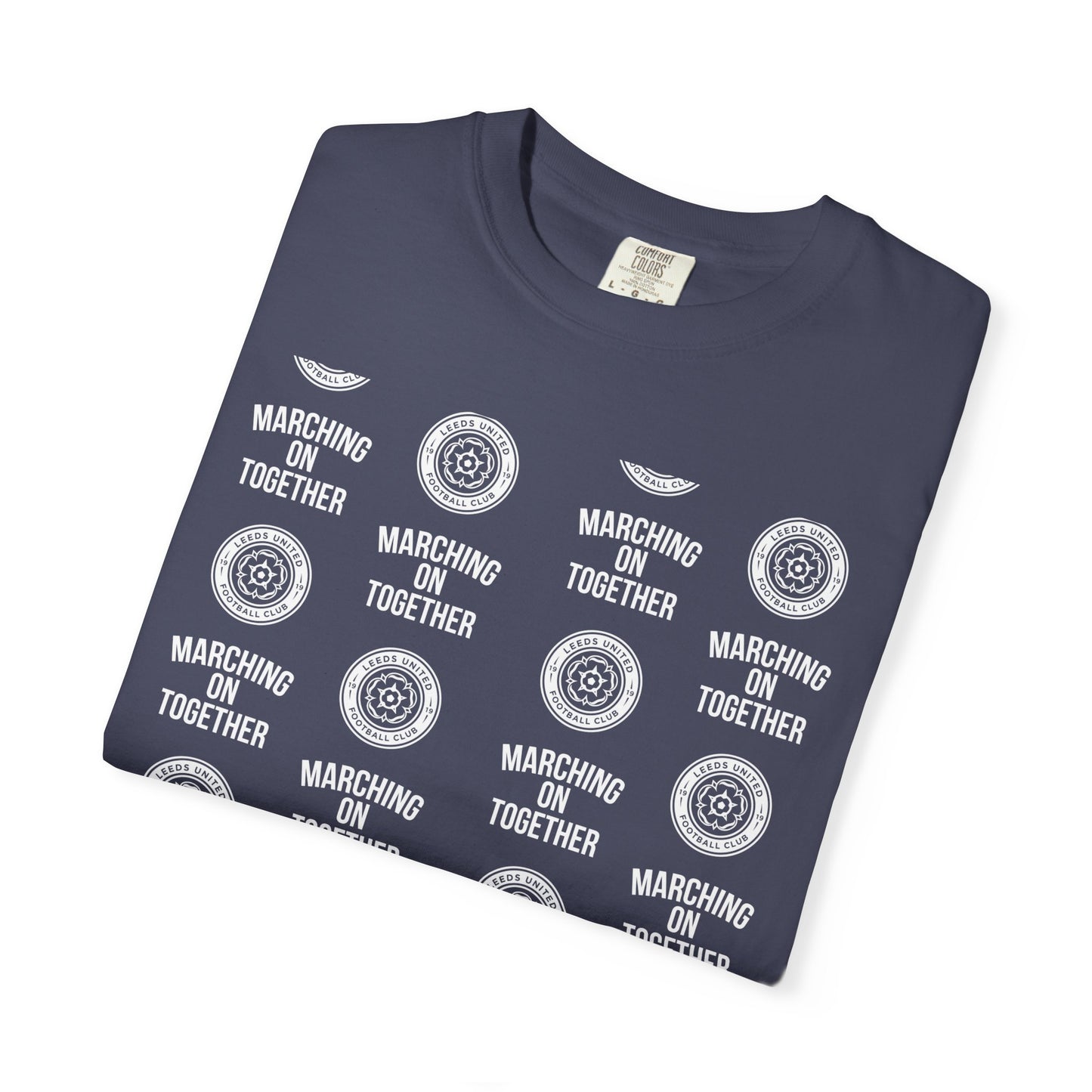 LUFC News Graphic Tee Garment-Dyed Unisex T-Shirt