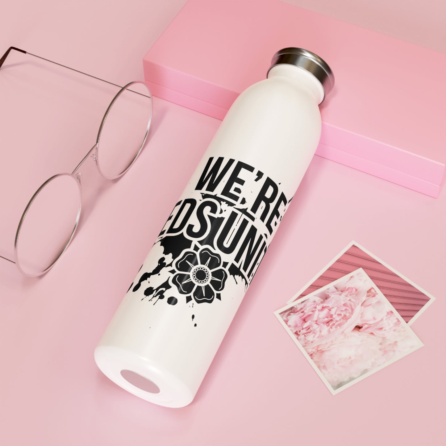 LUFC “We’re Leeds United” Slim Water Bottle: Iconic Club Design for True Supporters