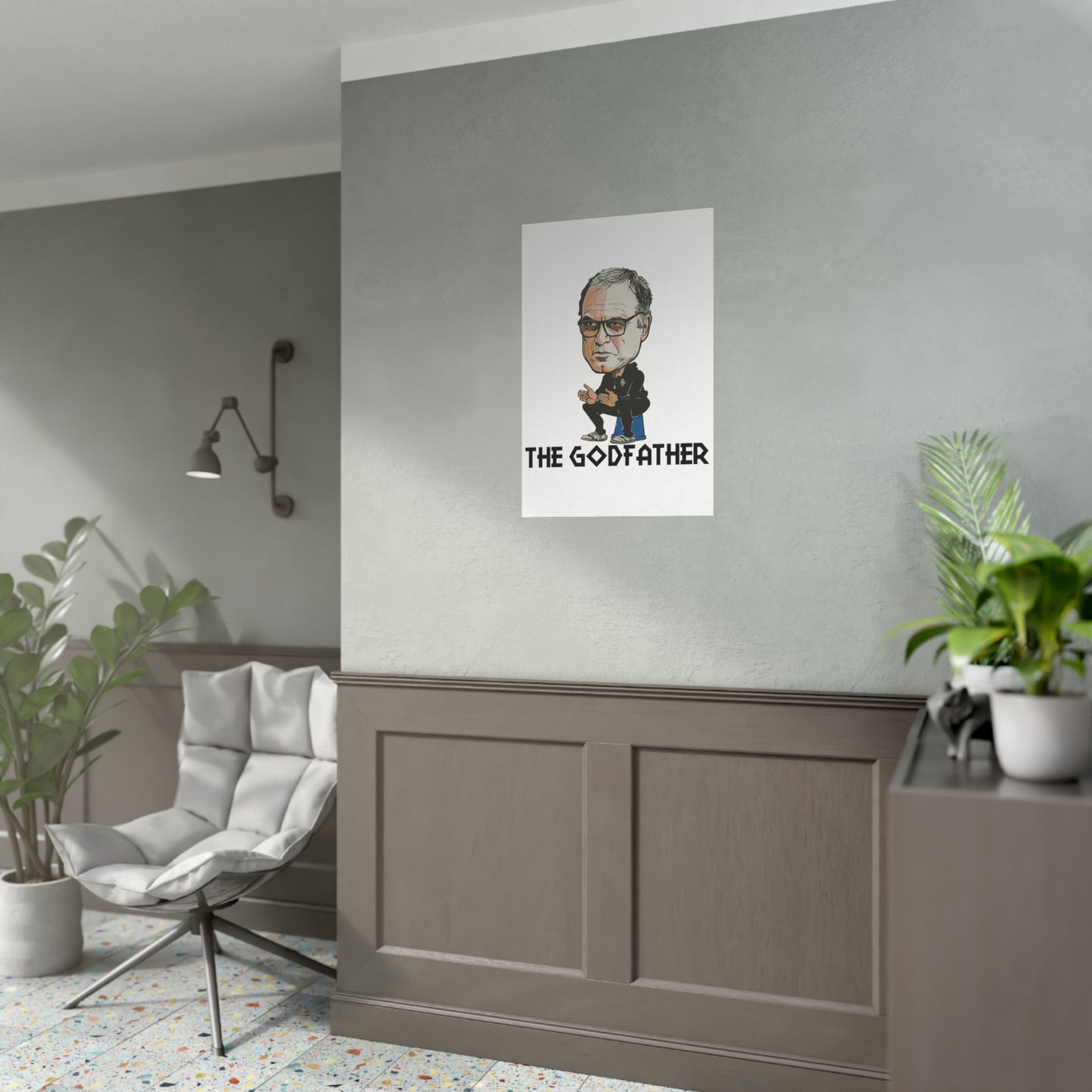 "Bielsa The Godfather" Leeds United affisch