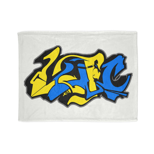 LUFC Graffiti Blanket