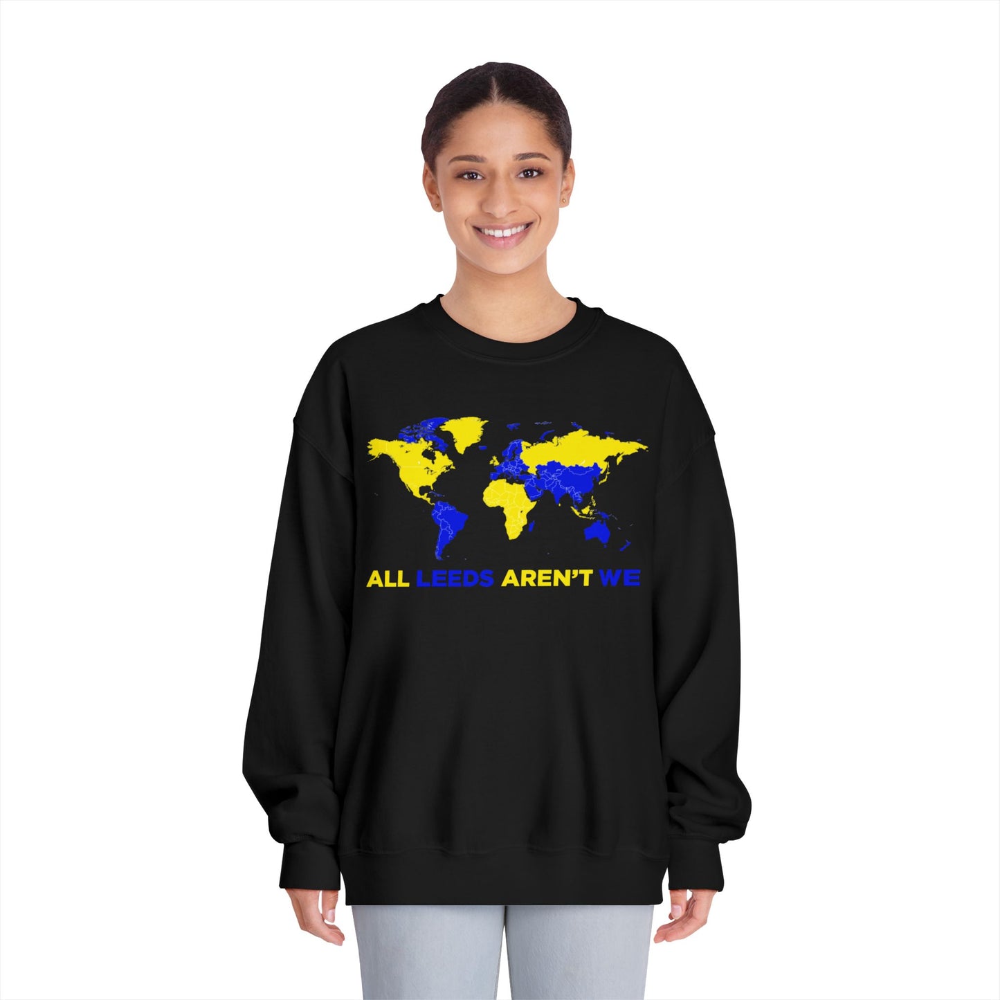 LUFC “All Leeds Aren’t We” World Map Sweatshirt