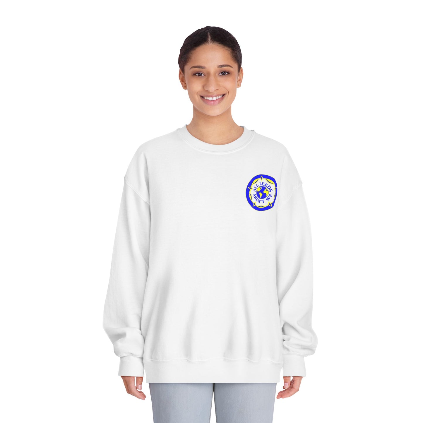 LUFC “All Leeds Aren’t We” Crewneck DryBlend® Unisex Sweatshirt