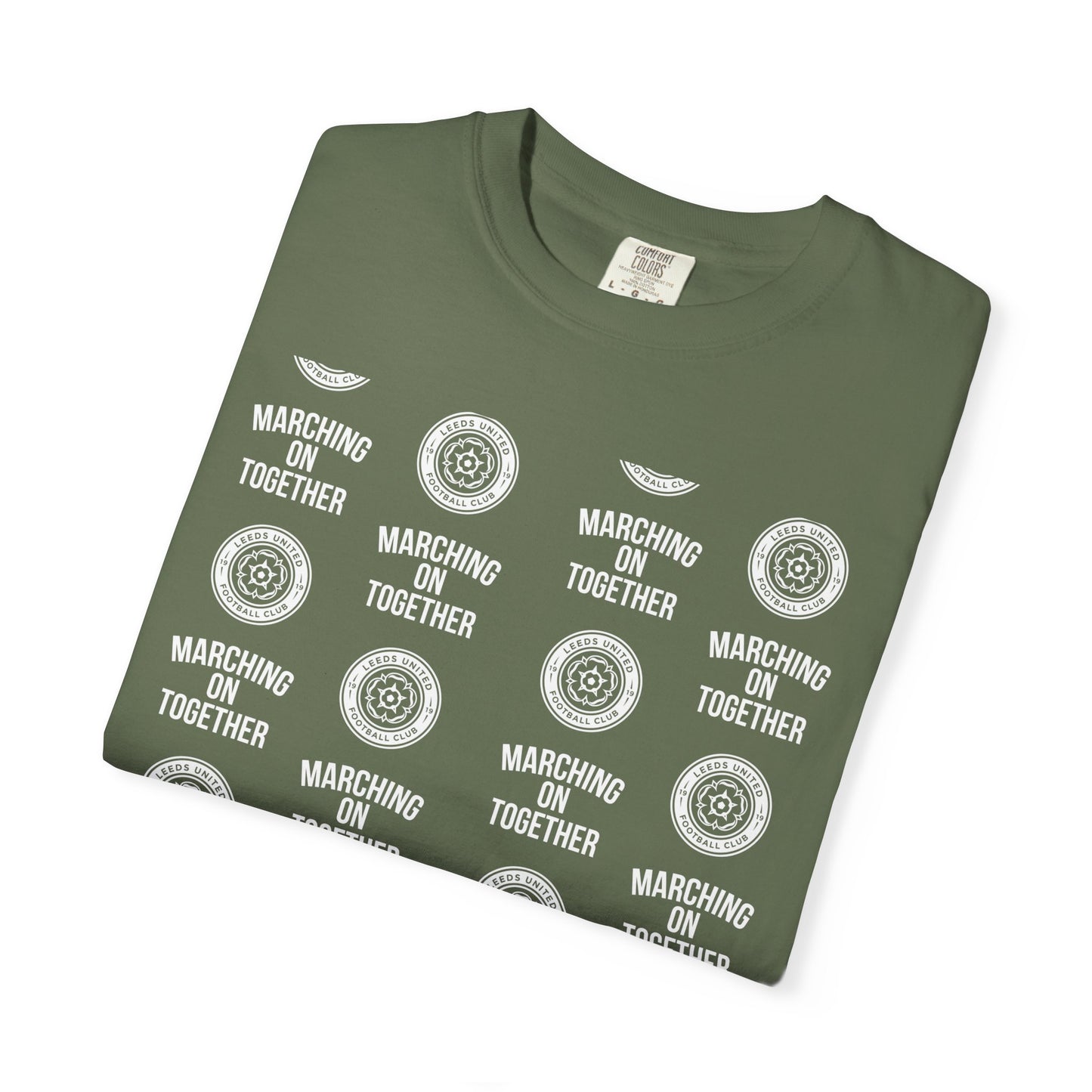 LUFC News Graphic Tee Garment-Dyed Unisex T-Shirt