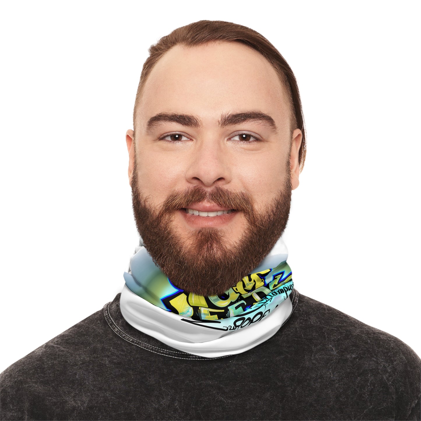 LUFC “I Am Leeds United” Winter Neck Gaiter: Fleece-Lined Cold Weather Essential