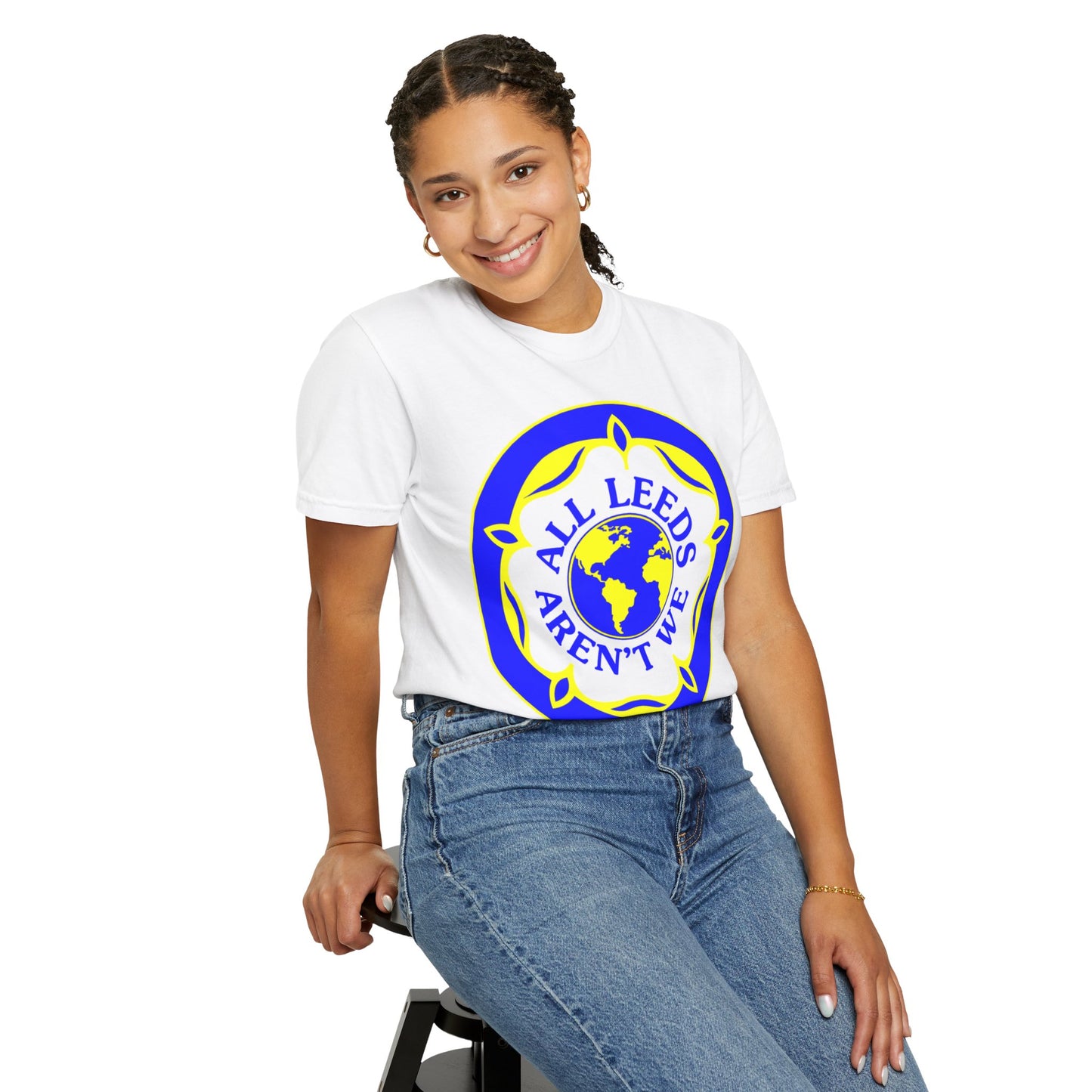 LUFC “All Leeds Aren’t We” Globe Tee: Unisex Supporters Edition