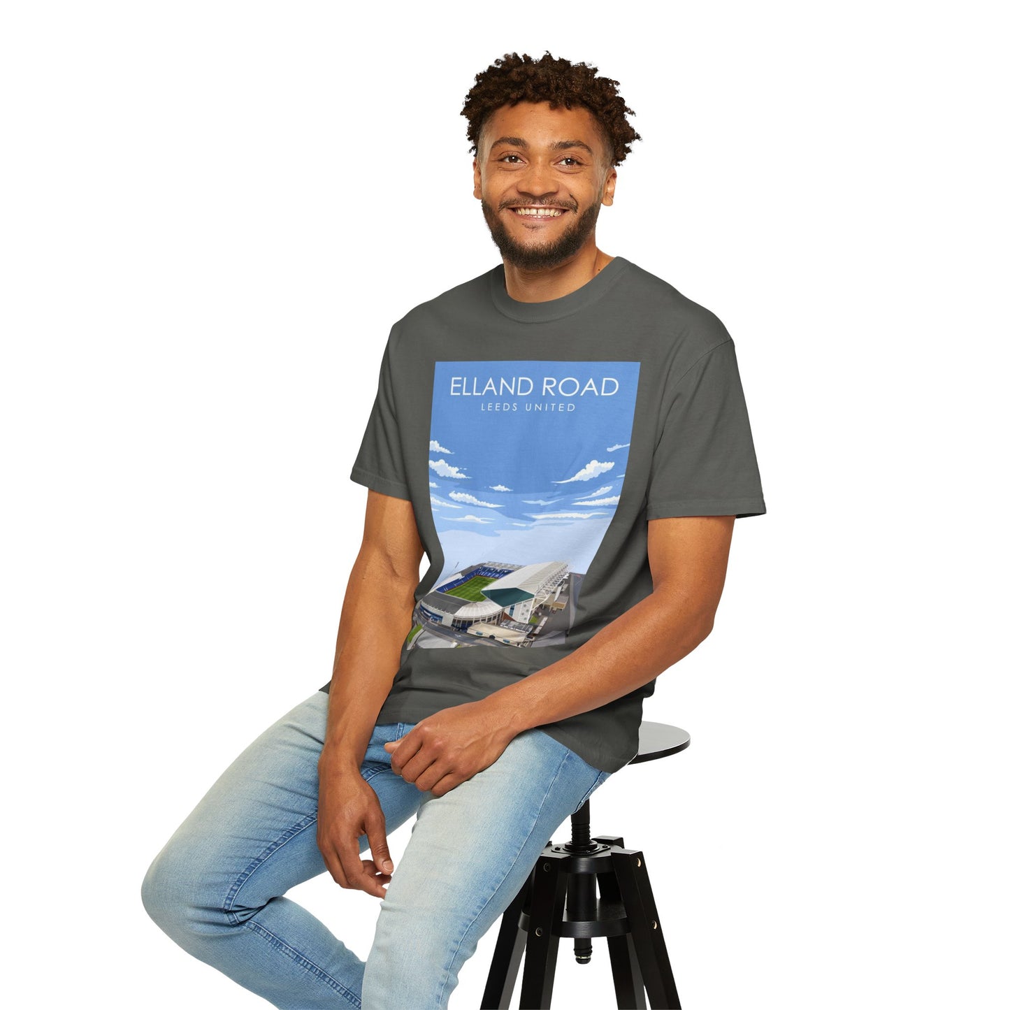 LUFC News Graphic Tee | Garment-Dyed Unisex T-Shirt