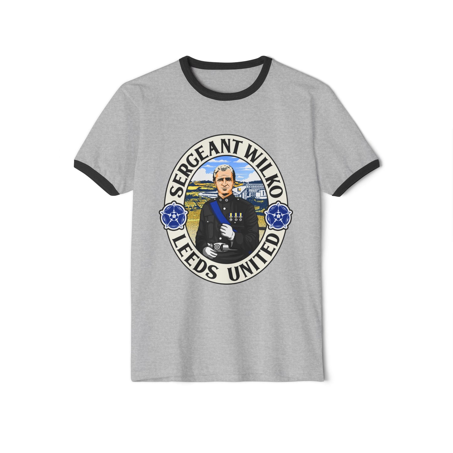 Sergeant Wilko Tribute Tee: Leeds United Vintage Ringer Shirt