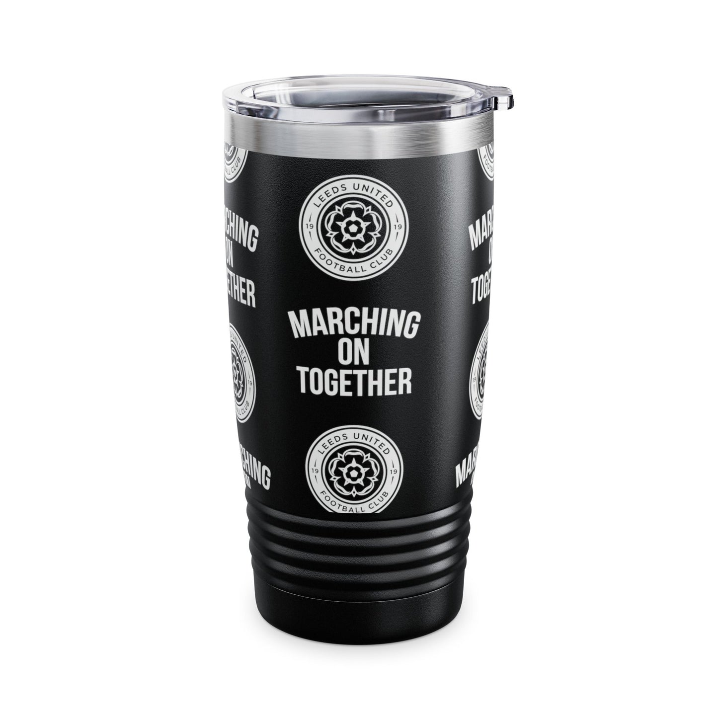LUFC “Marching On Together” 20oz Insulated Tumbler: Sleek Travel Mug for True Leeds United Fans