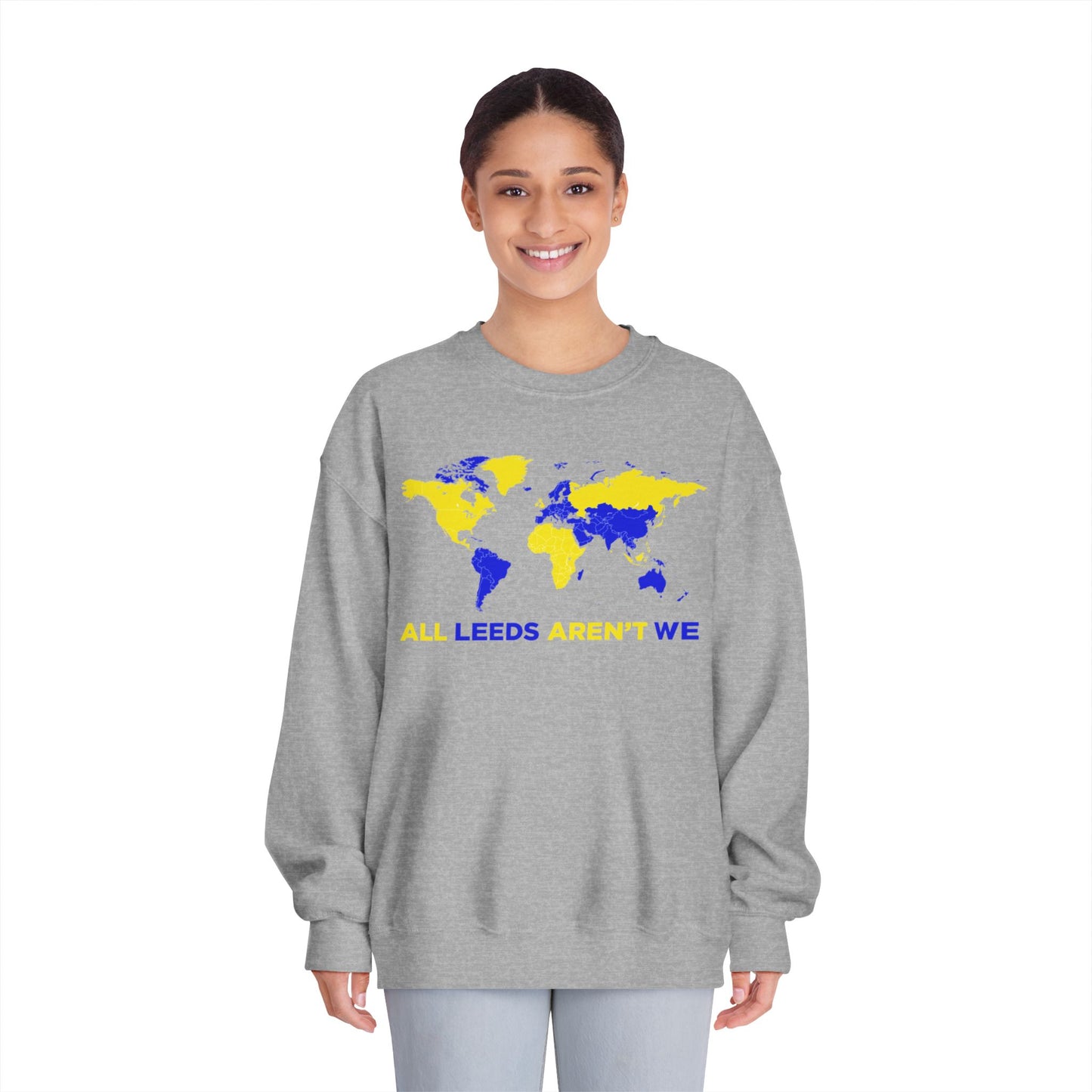 LUFC “All Leeds Aren’t We” World Map Sweatshirt