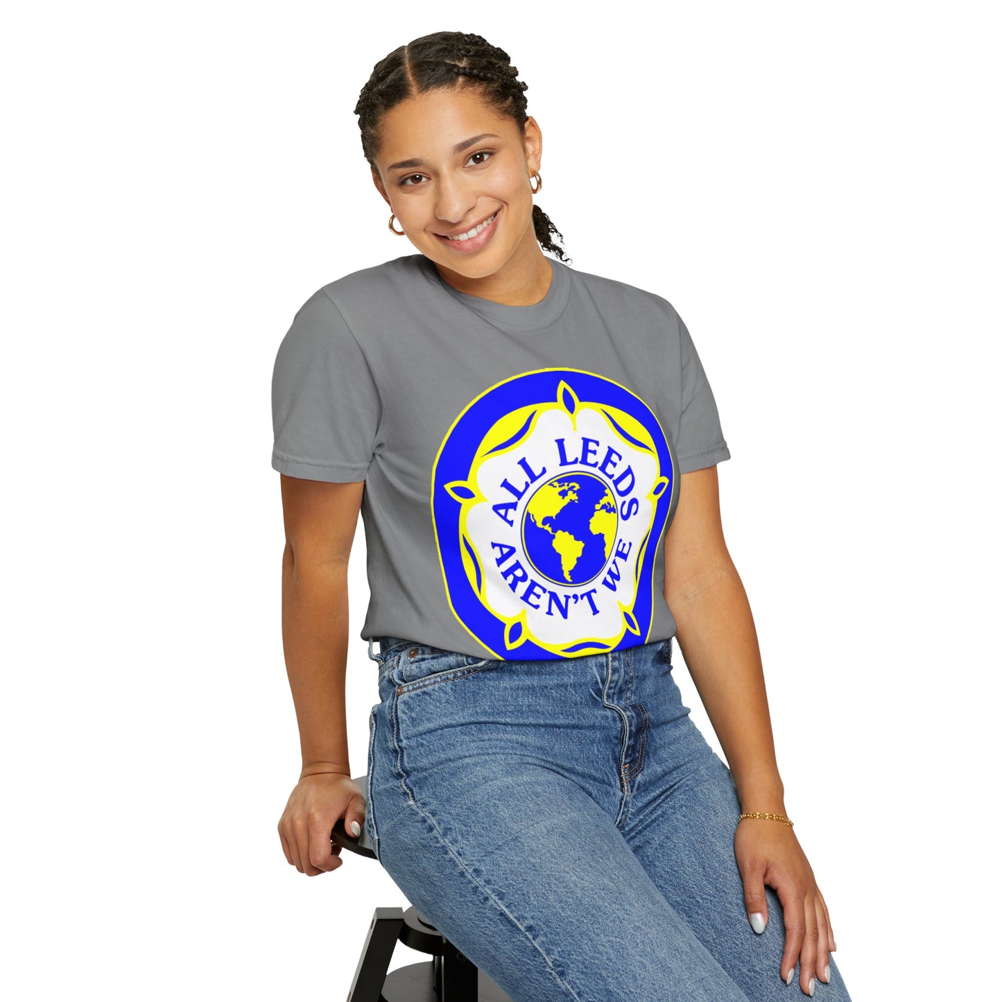 LUFC “All Leeds Aren’t We” Globe Tee: Unisex Supporters Edition