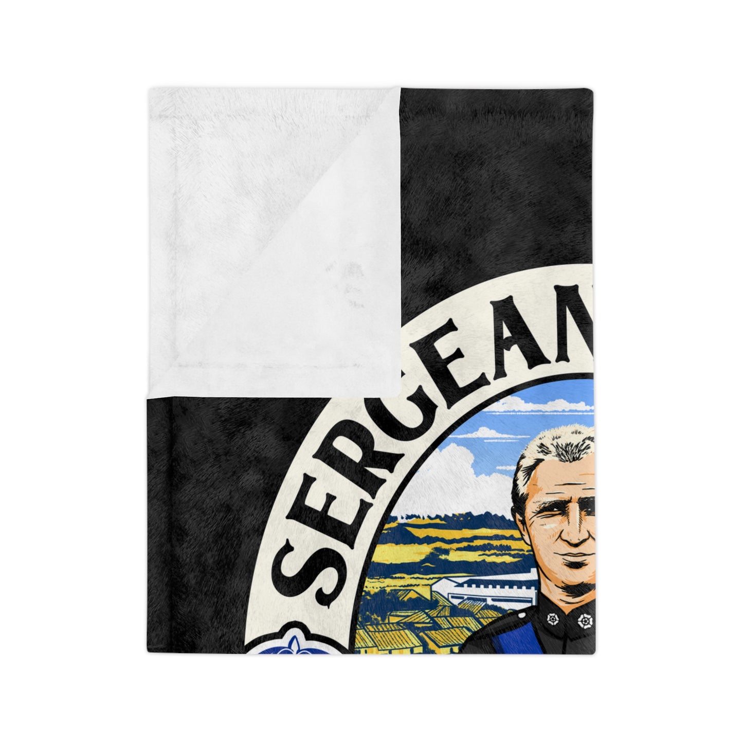 LUFC “Sergeant Wilko” Velveteen  Sports Blanket: Iconic Leeds United  Tribute Design