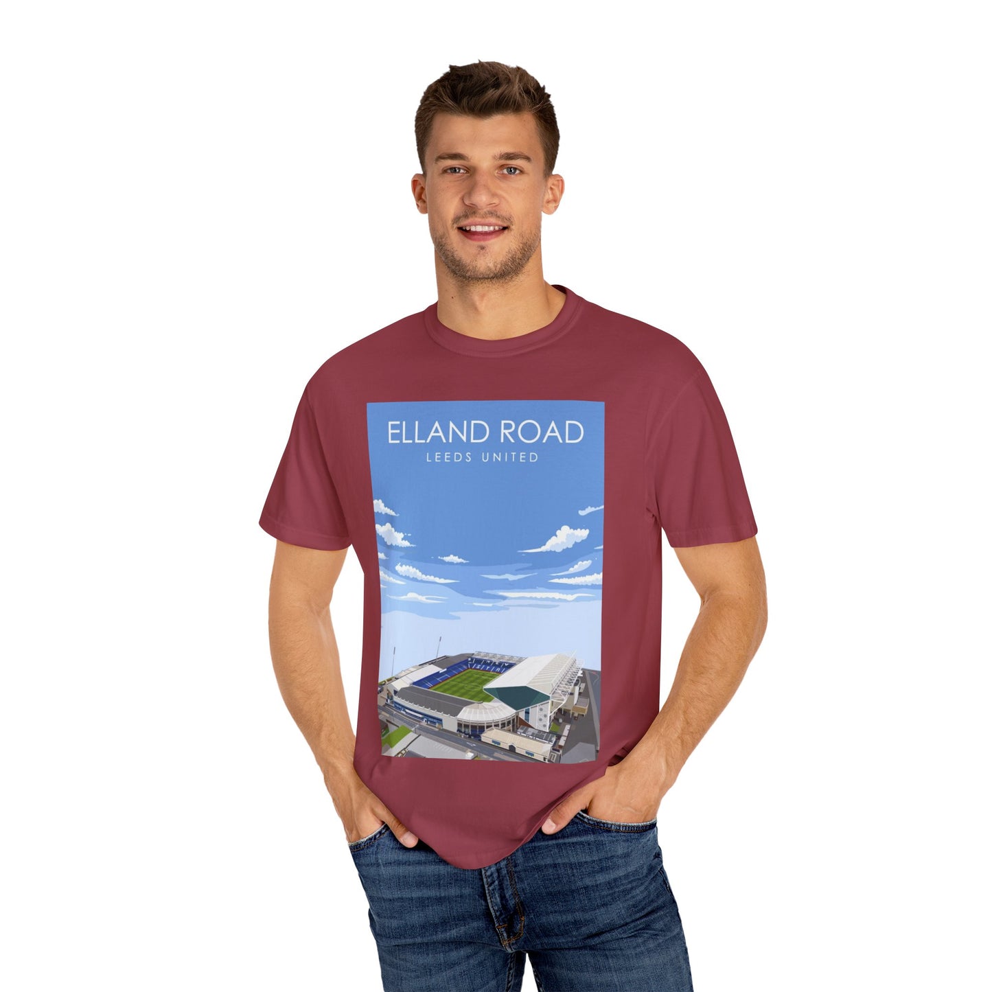 LUFC News Graphic Tee | Garment-Dyed Unisex T-Shirt