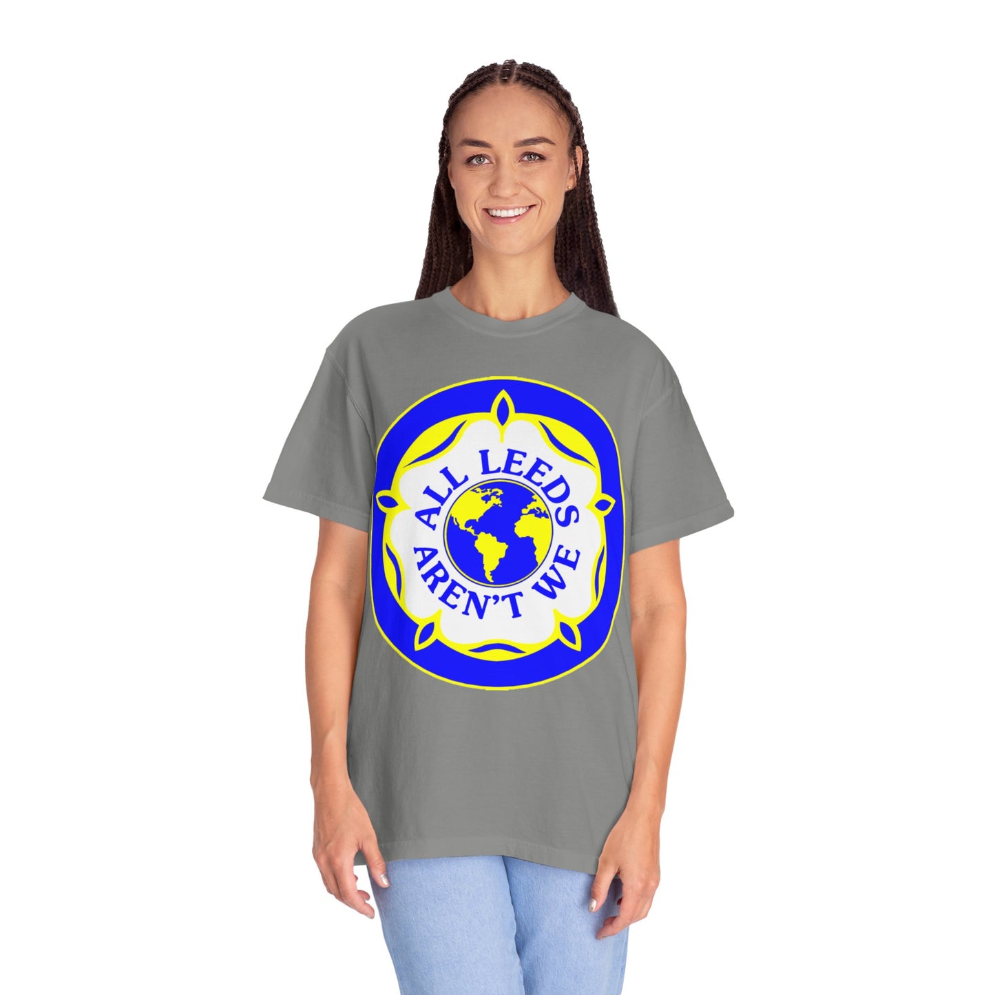 LUFC “All Leeds Aren’t We” Globe Tee: Unisex Supporters Edition