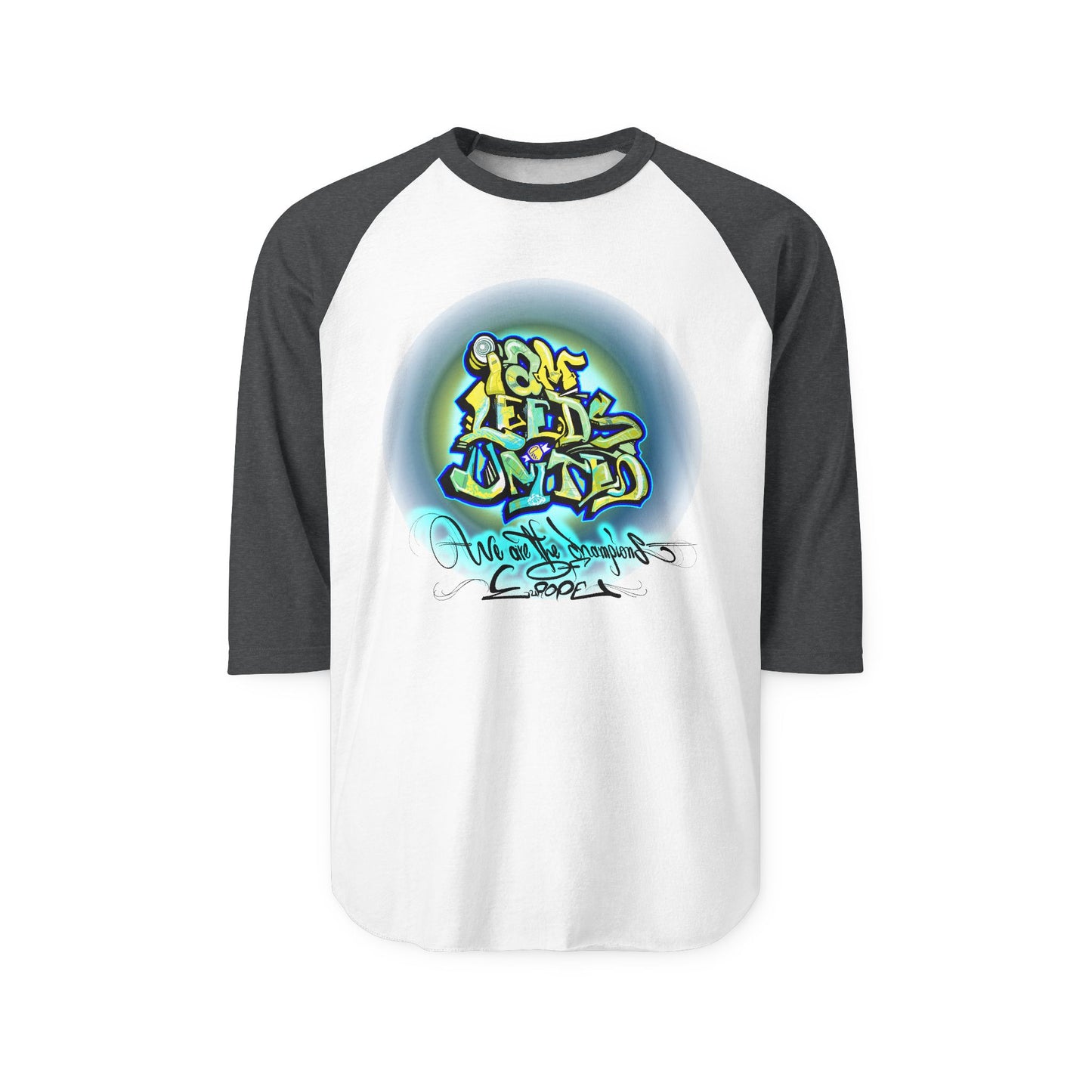 Leeds United Graffiti-Inspired Unisex Raglan Shirt: Legend Cooper Edition