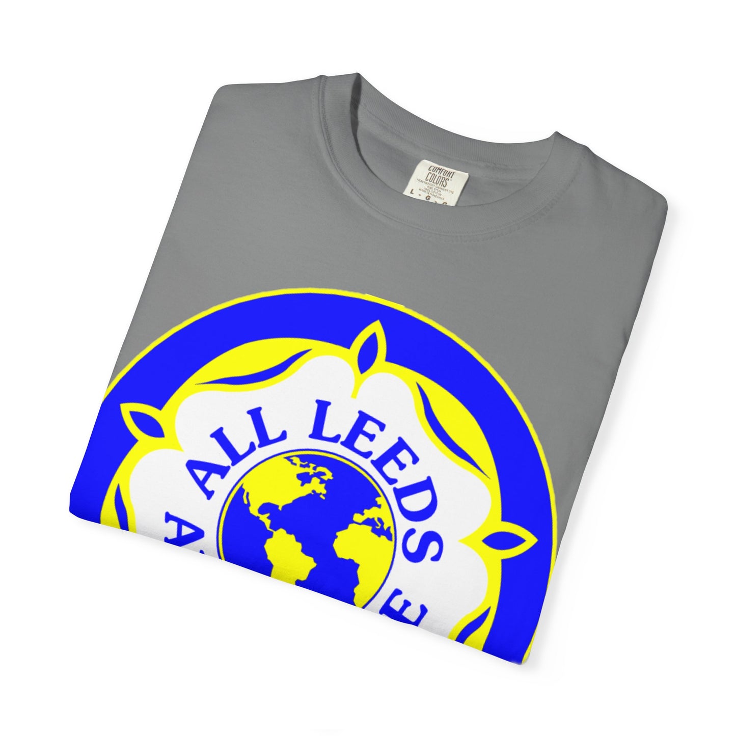 LUFC “All Leeds Aren’t We” Globe Tee: Unisex Supporters Edition