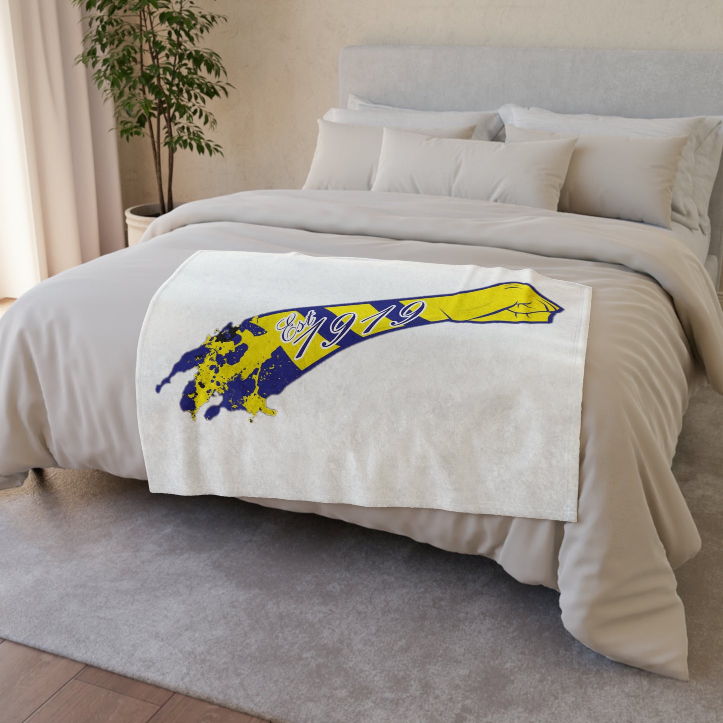 Yellow Leeds Salute Blanket