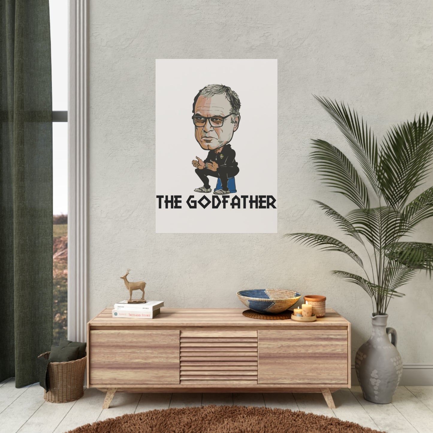 "Bielsa The Godfather" Leeds United affisch