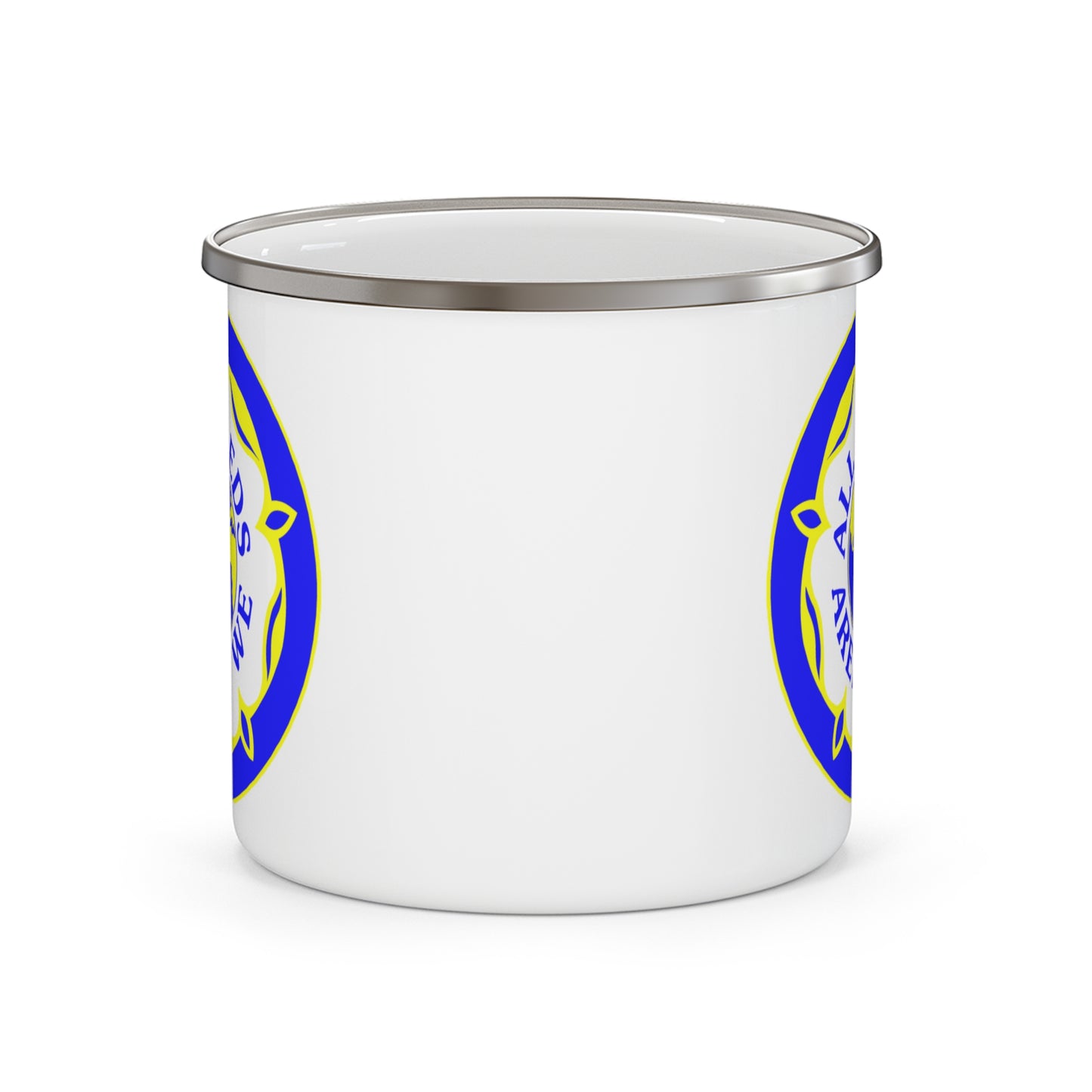 LUFC “All Leeds Aren’t We” Enamel Camping Mug