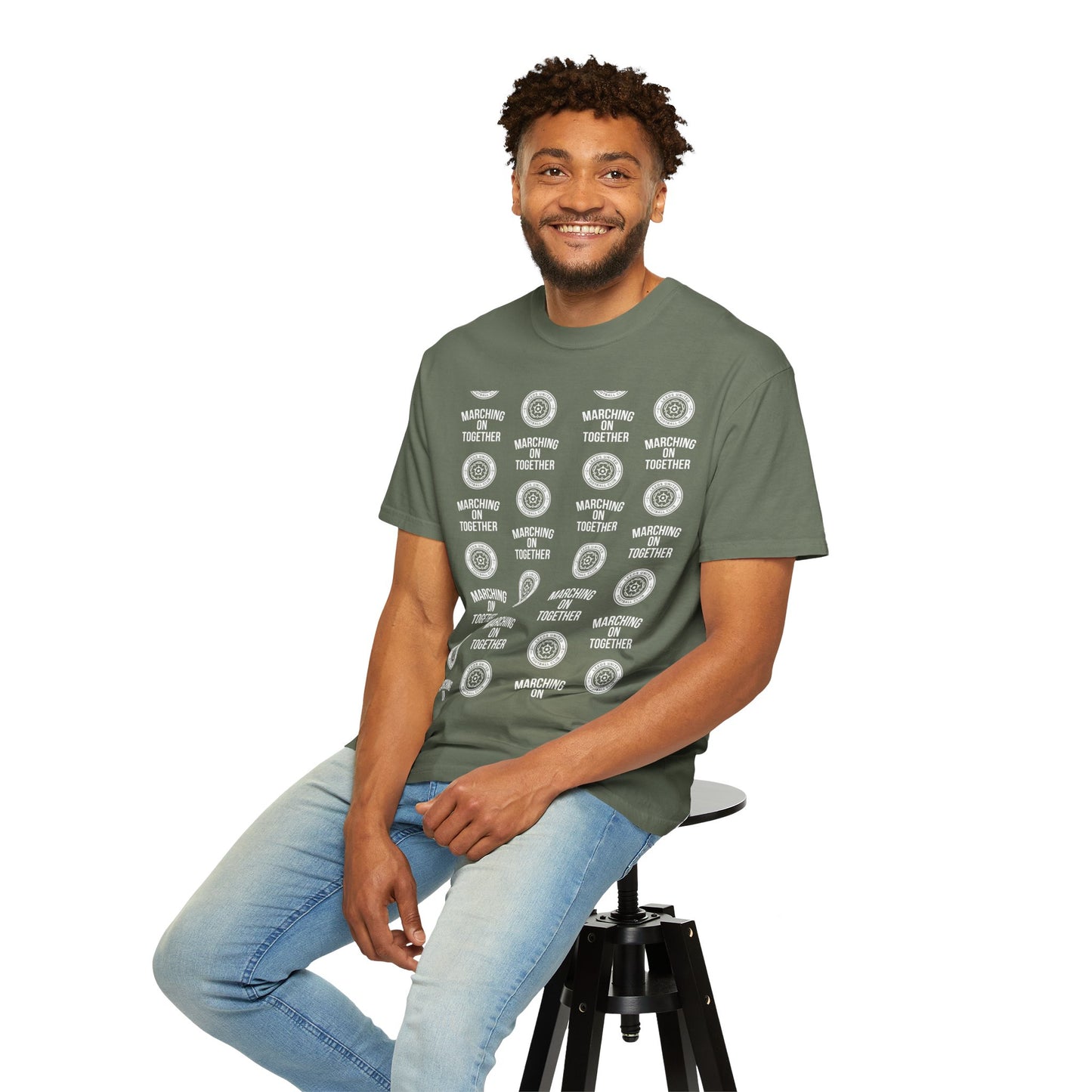 LUFC News Graphic Tee Garment-Dyed Unisex T-Shirt