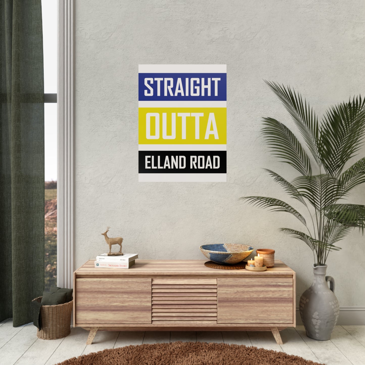 "Straight Outta Elland Road" Leeds united affisch