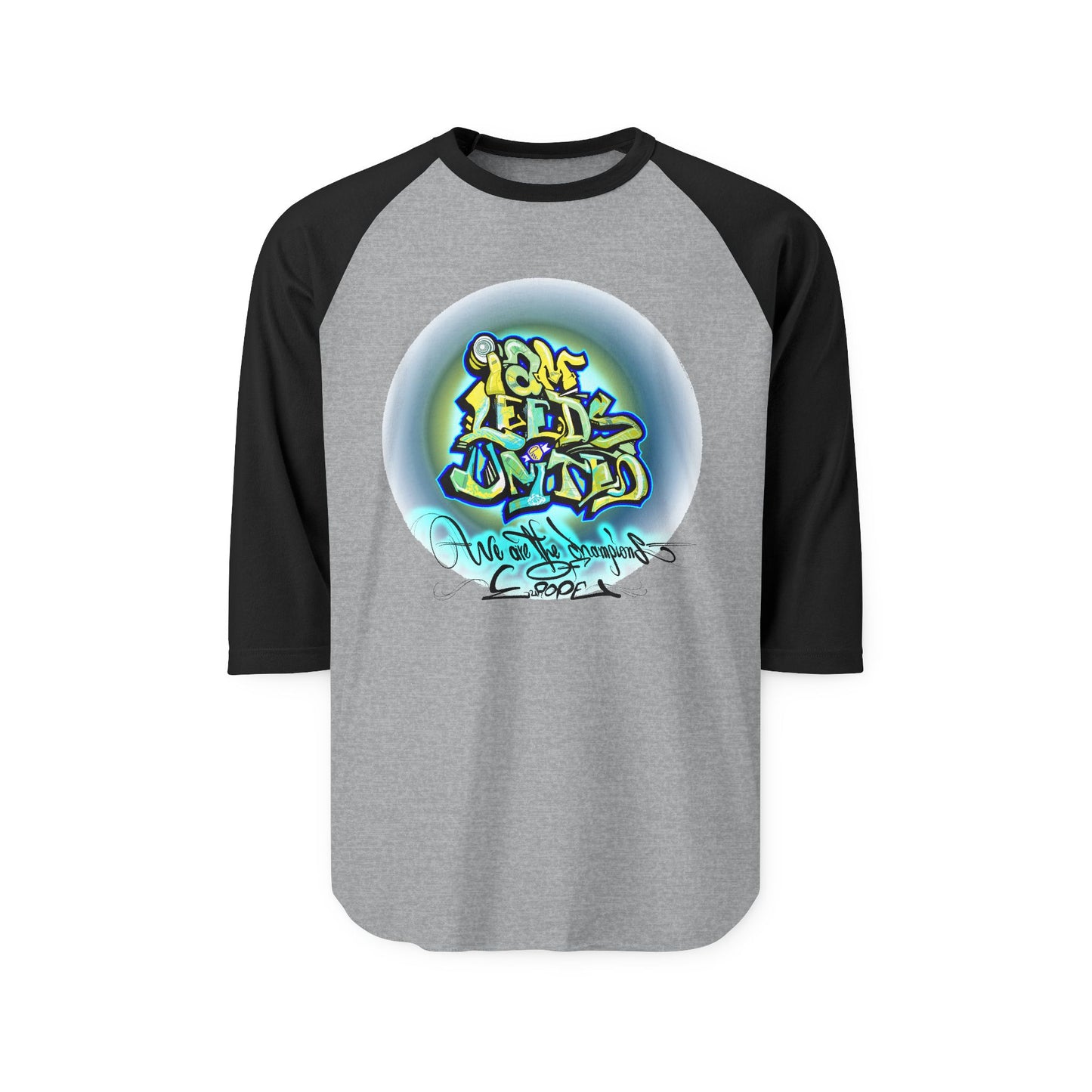 Leeds United Graffiti-Inspired Unisex Raglan Shirt: Legend Cooper Edition