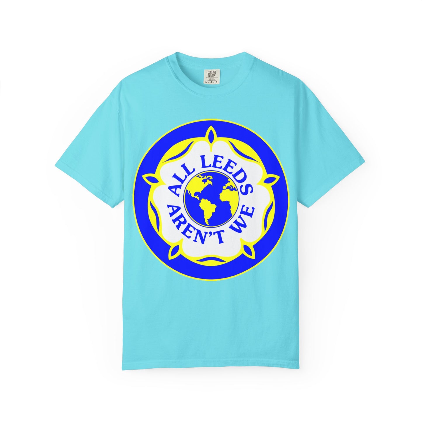 LUFC “All Leeds Aren’t We” Globe Tee: Unisex Supporters Edition