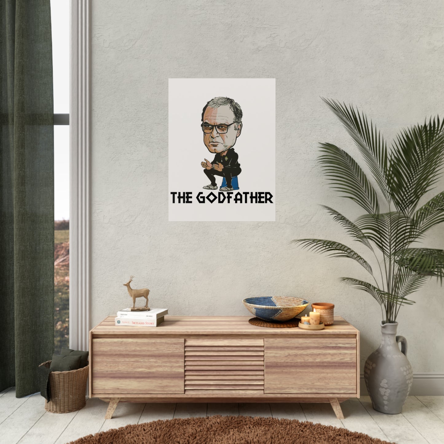 "Bielsa The Godfather" Leeds United affisch