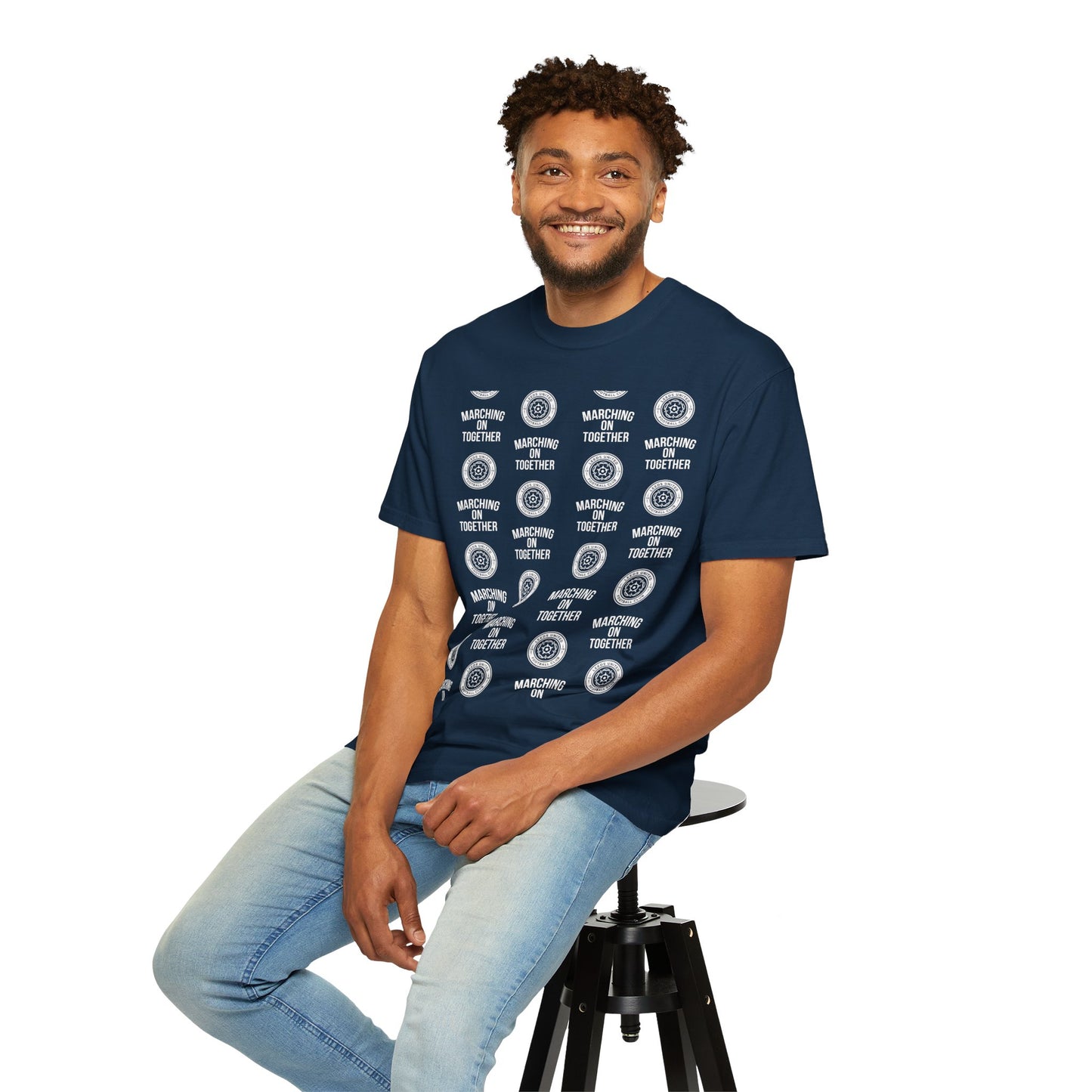 LUFC News Graphic Tee Garment-Dyed Unisex T-Shirt