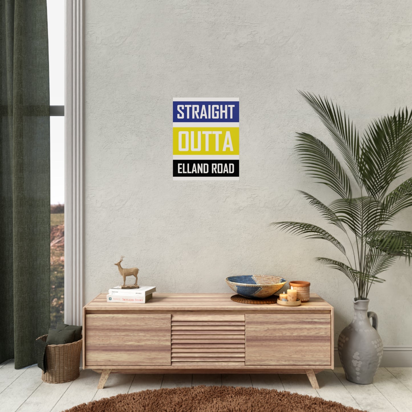 "Straight Outta Elland Road" Leeds united affisch