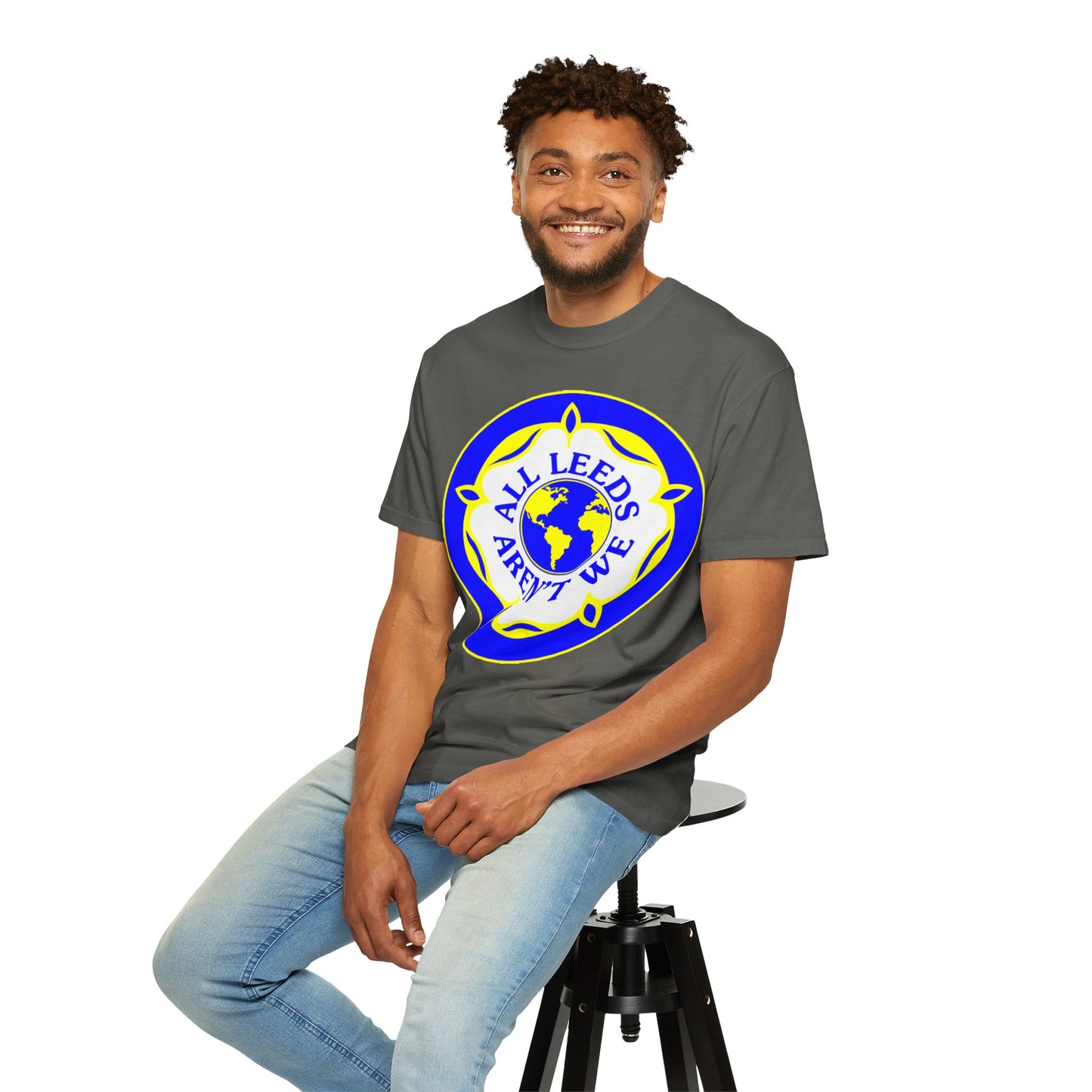 LUFC “All Leeds Aren’t We” Globe Tee: Unisex Supporters Edition