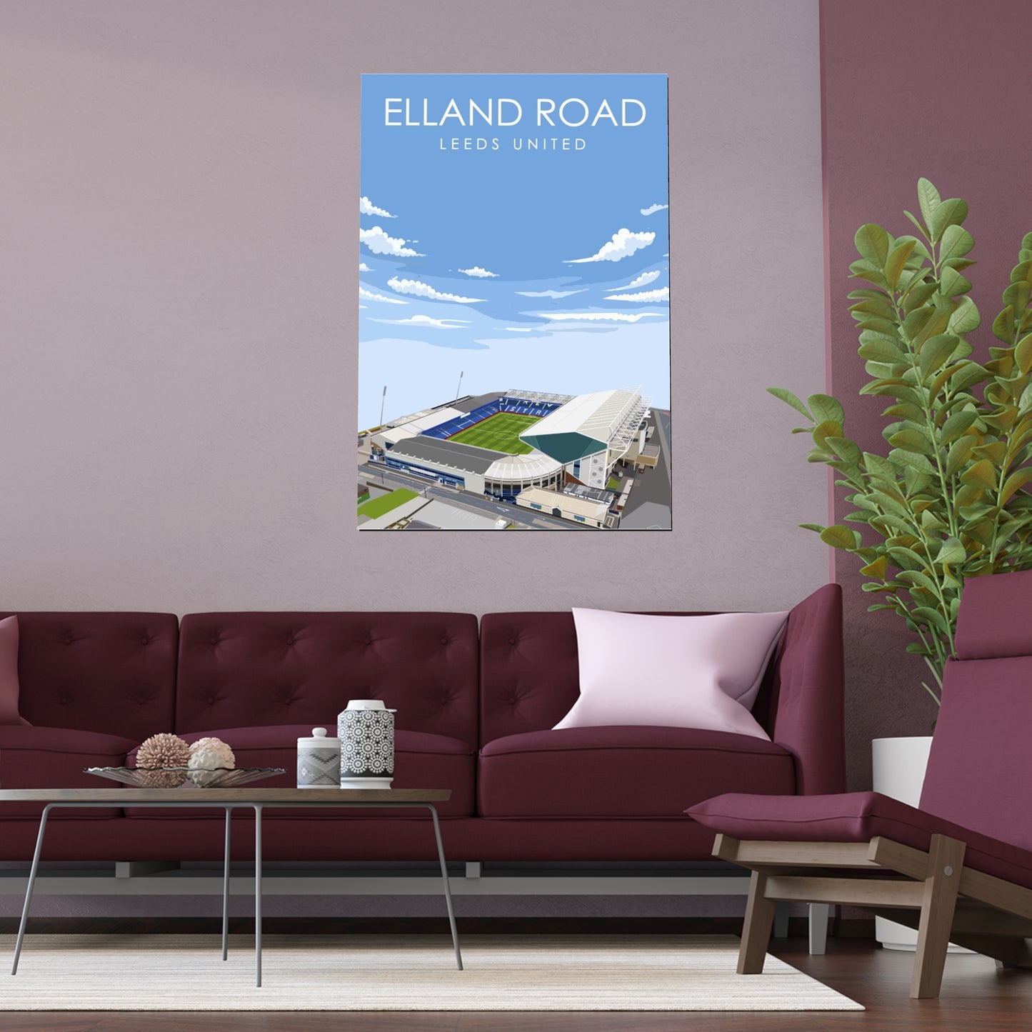 LUFC “Elland Road Leeds United” Silk Poster
