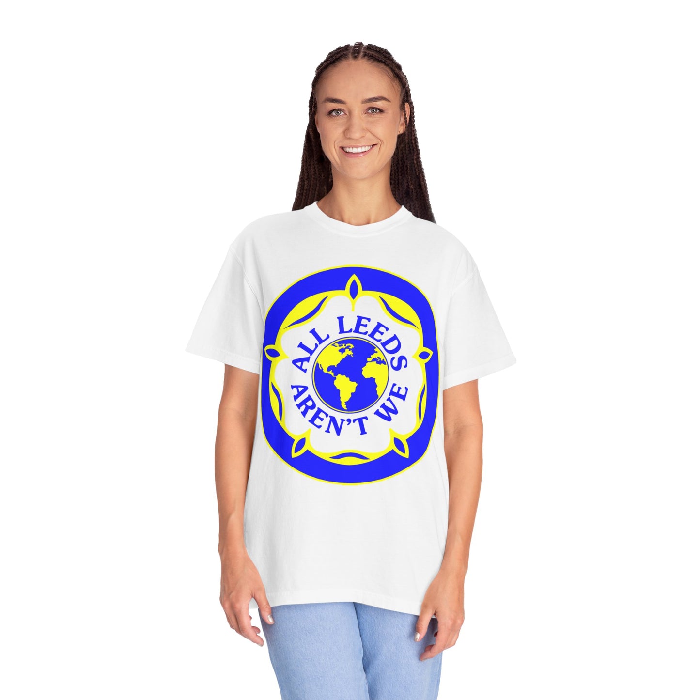 LUFC “All Leeds Aren’t We” Globe Tee: Unisex Supporters Edition