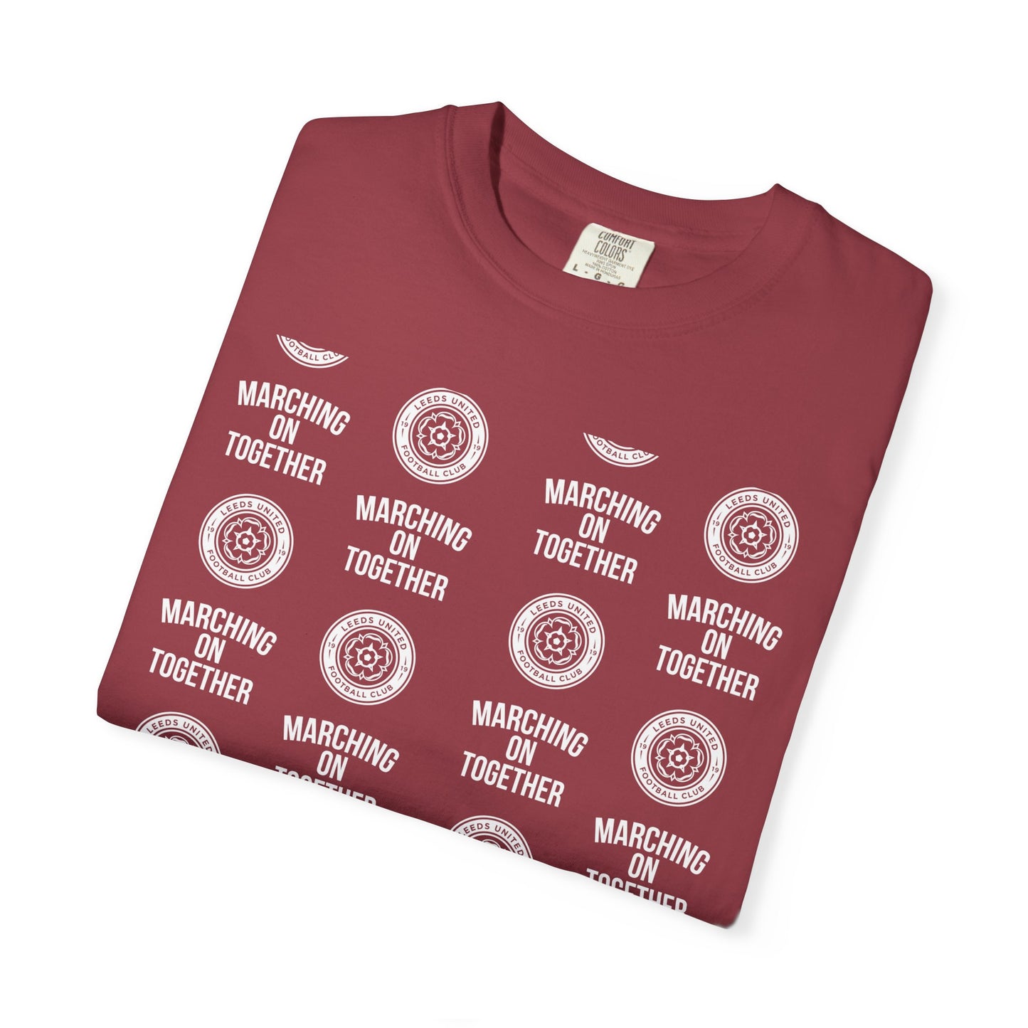 LUFC News Graphic Tee Garment-Dyed Unisex T-Shirt