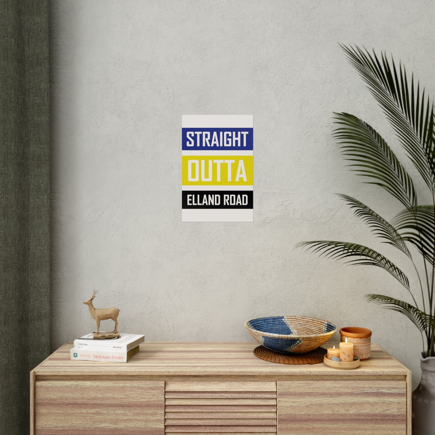 "Straight Outta Elland Road" Leeds united affisch