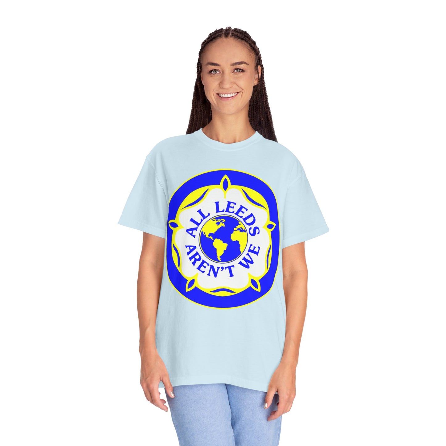 LUFC “All Leeds Aren’t We” Globe Tee: Unisex Supporters Edition