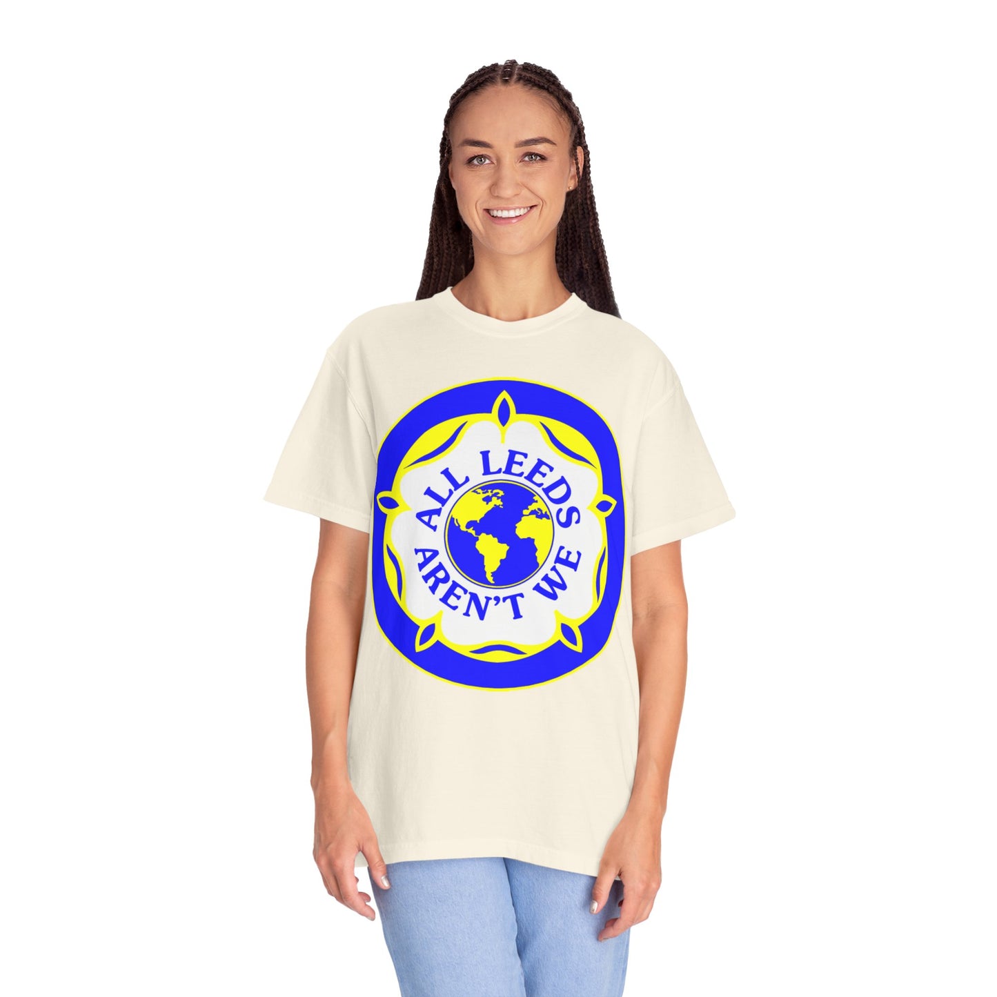 LUFC “All Leeds Aren’t We” Globe Tee: Unisex Supporters Edition