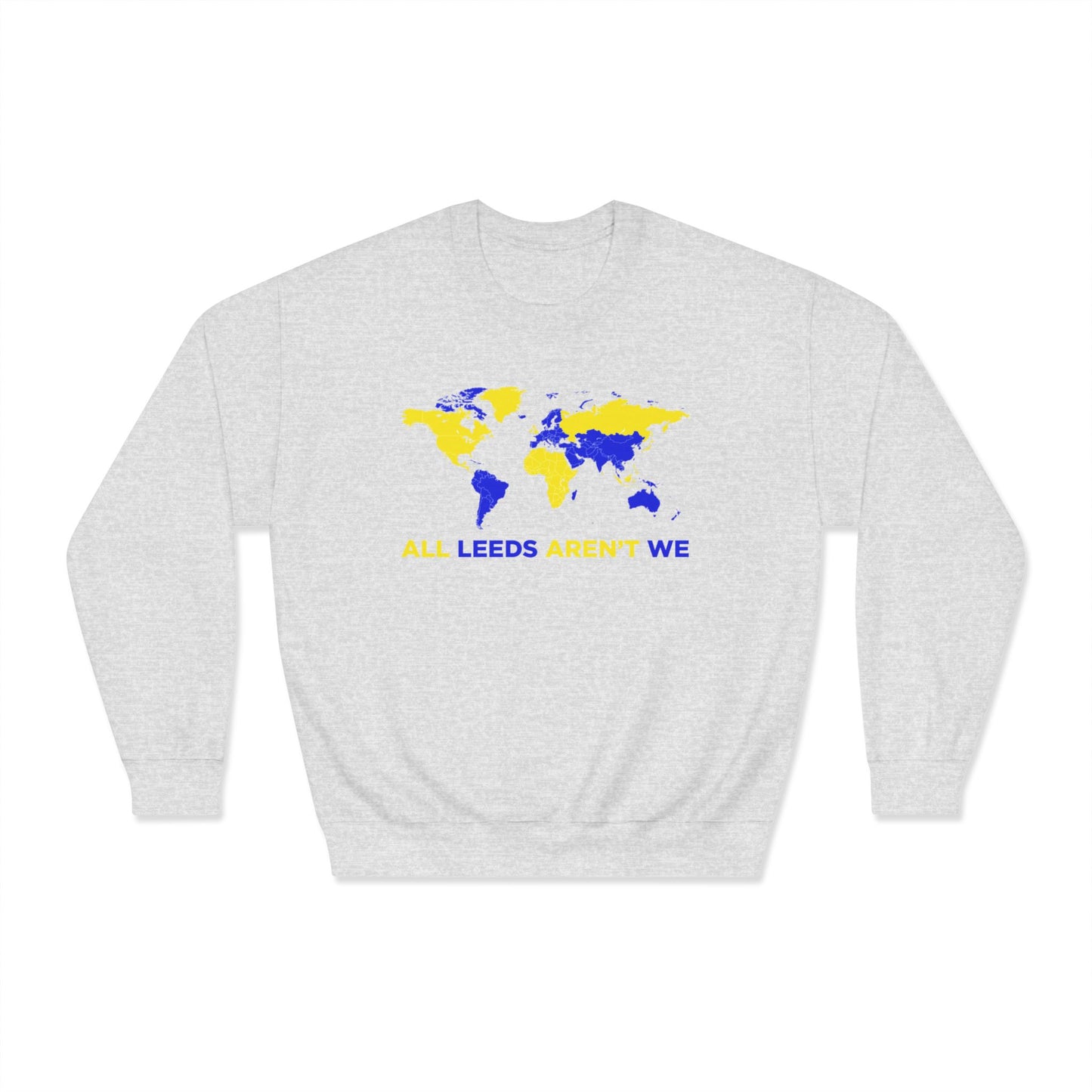 LUFC “All Leeds Aren’t We” World Map Sweatshirt