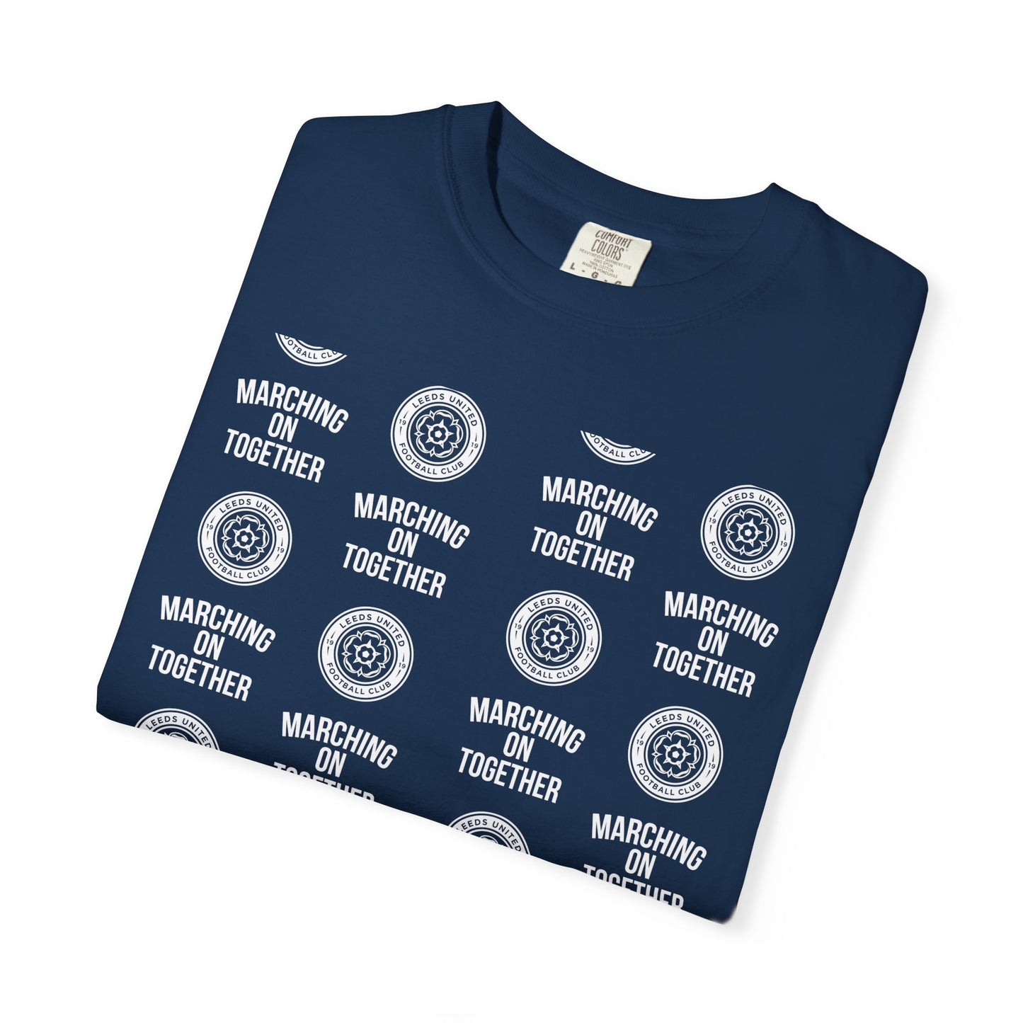 LUFC News Graphic Tee Garment-Dyed Unisex T-Shirt