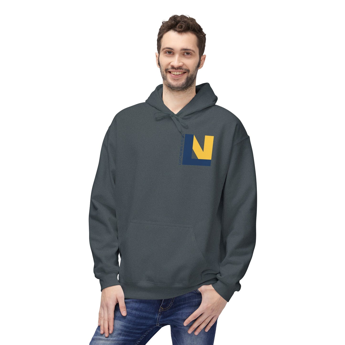 LUFC Softstyle Fleece Hoodie Midweight Unisex