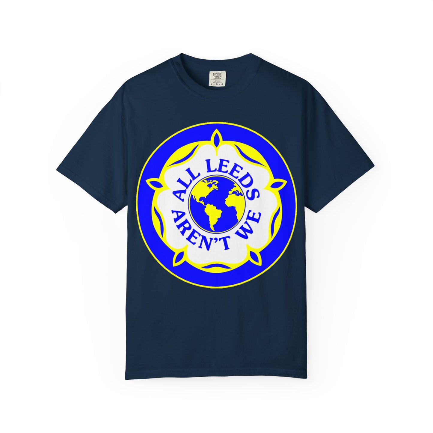 LUFC “All Leeds Aren’t We” Globe Tee: Unisex Supporters Edition